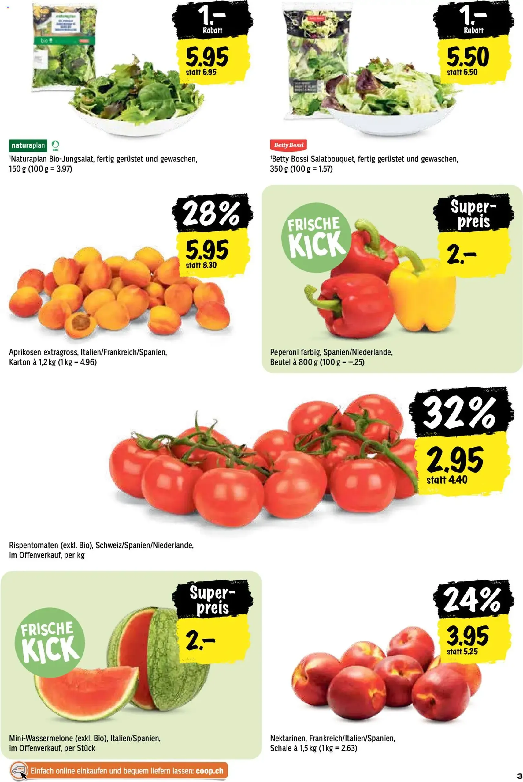 Coop aktionen - Gültiger Prospekt ab 25.06.2026, Seite 3 von insgesamt 24
