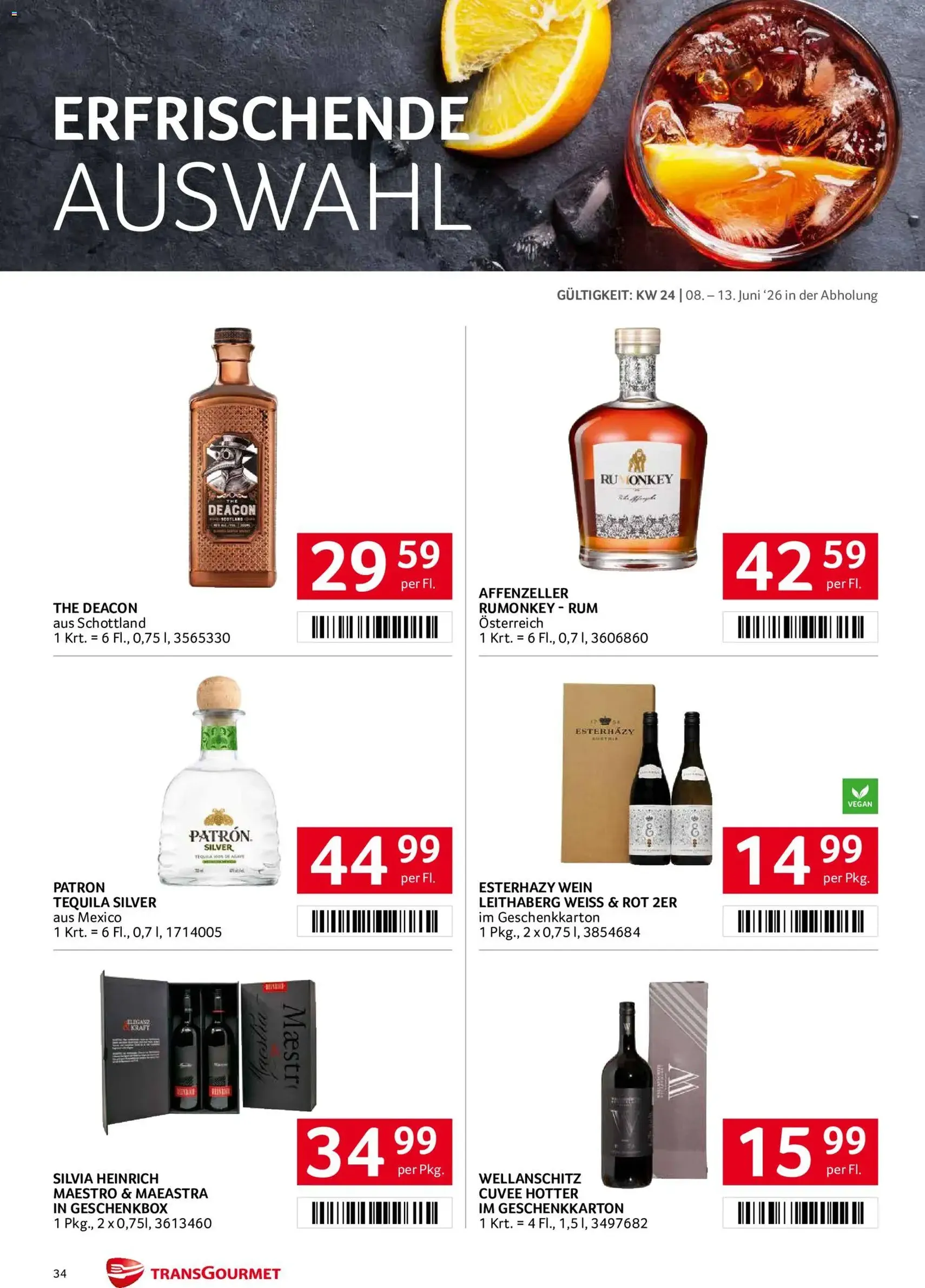Transgourmet Flugblatt - Gültiger Prospekt ab 08.06.2026, Seite 34 von insgesamt 36
