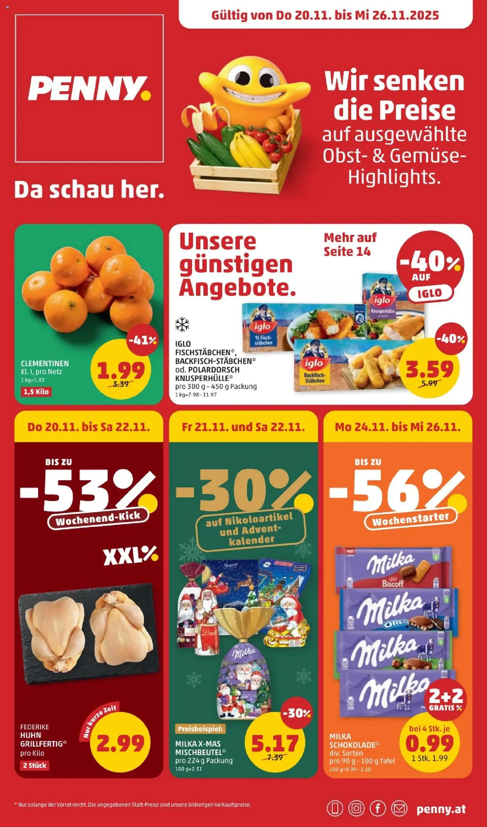 Penny Markt Flugblatt - Gültiger Prospekt ab 20.11.2025, Seite 1 von insgesamt 32