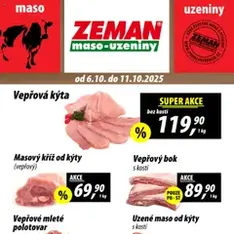 Prodejny Zeman leták - náhled letáku platný od 06.10.2025
