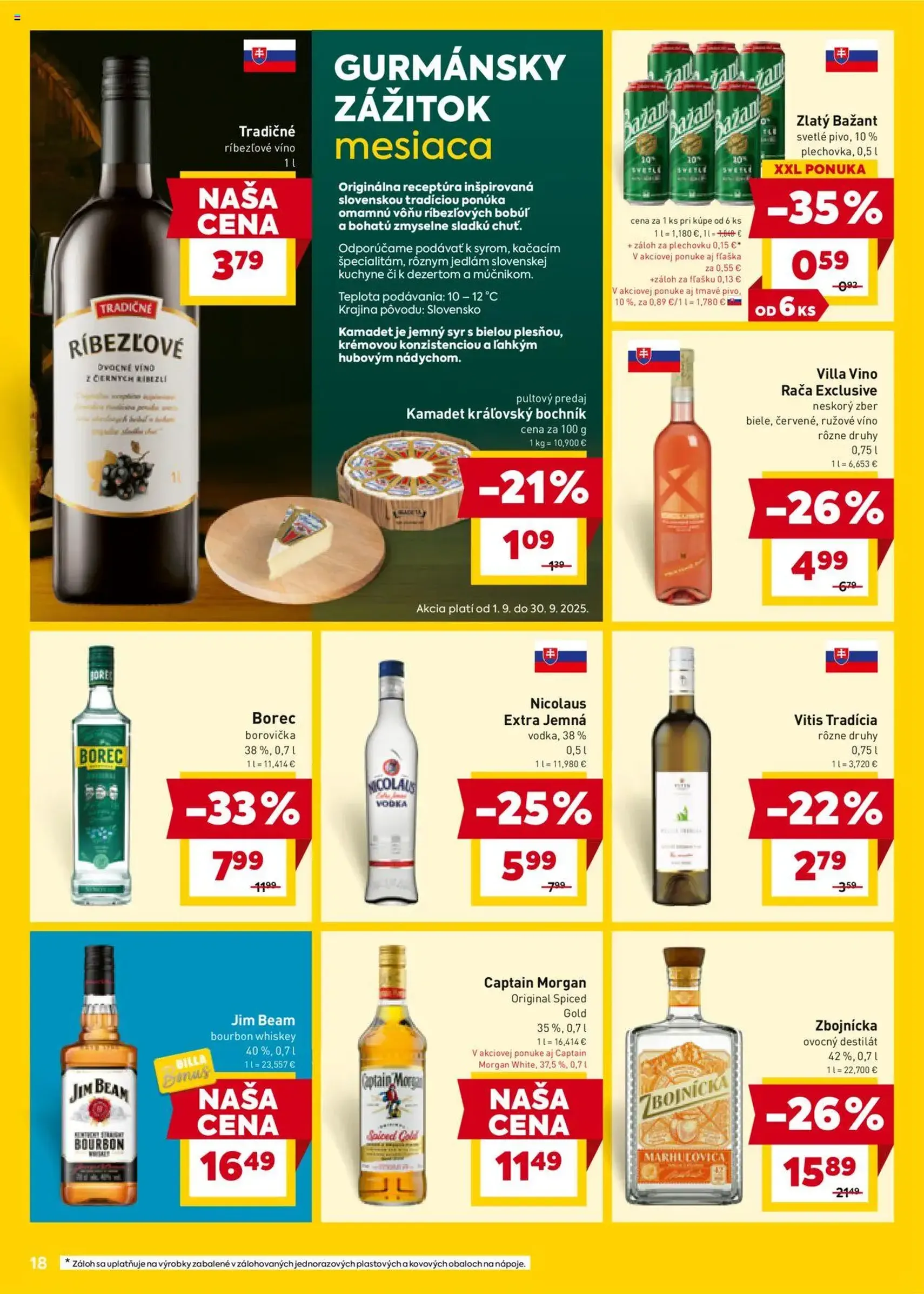 Billa leták - platný leták od 03.09.2025 strana 18 z 20 Billa leták - platný leták od 03.09.2025 strana 18 z 20