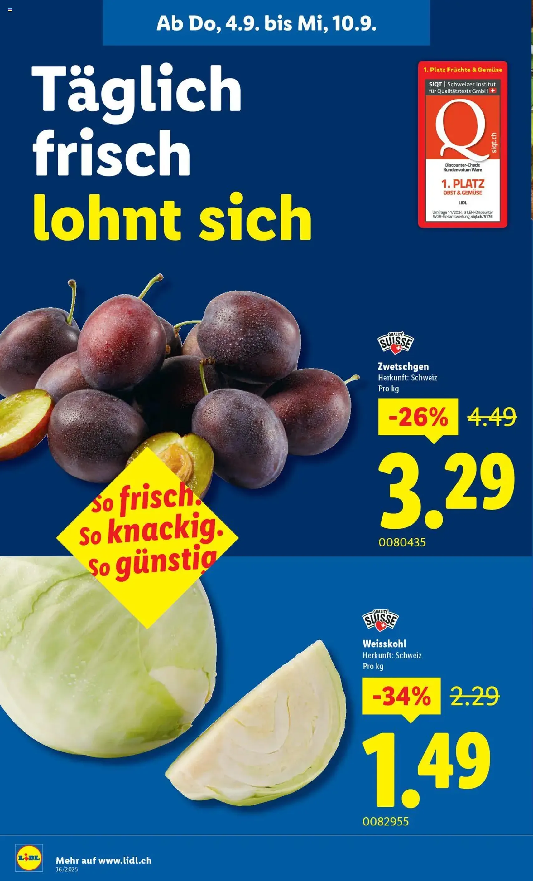 Lidl Aktionen - Gültiger Prospekt ab 04.09.2025, Seite 4 von insgesamt 34 Lidl Aktionen - Gültiger Prospekt ab 04.09.2025, Seite 4 von insgesamt 34