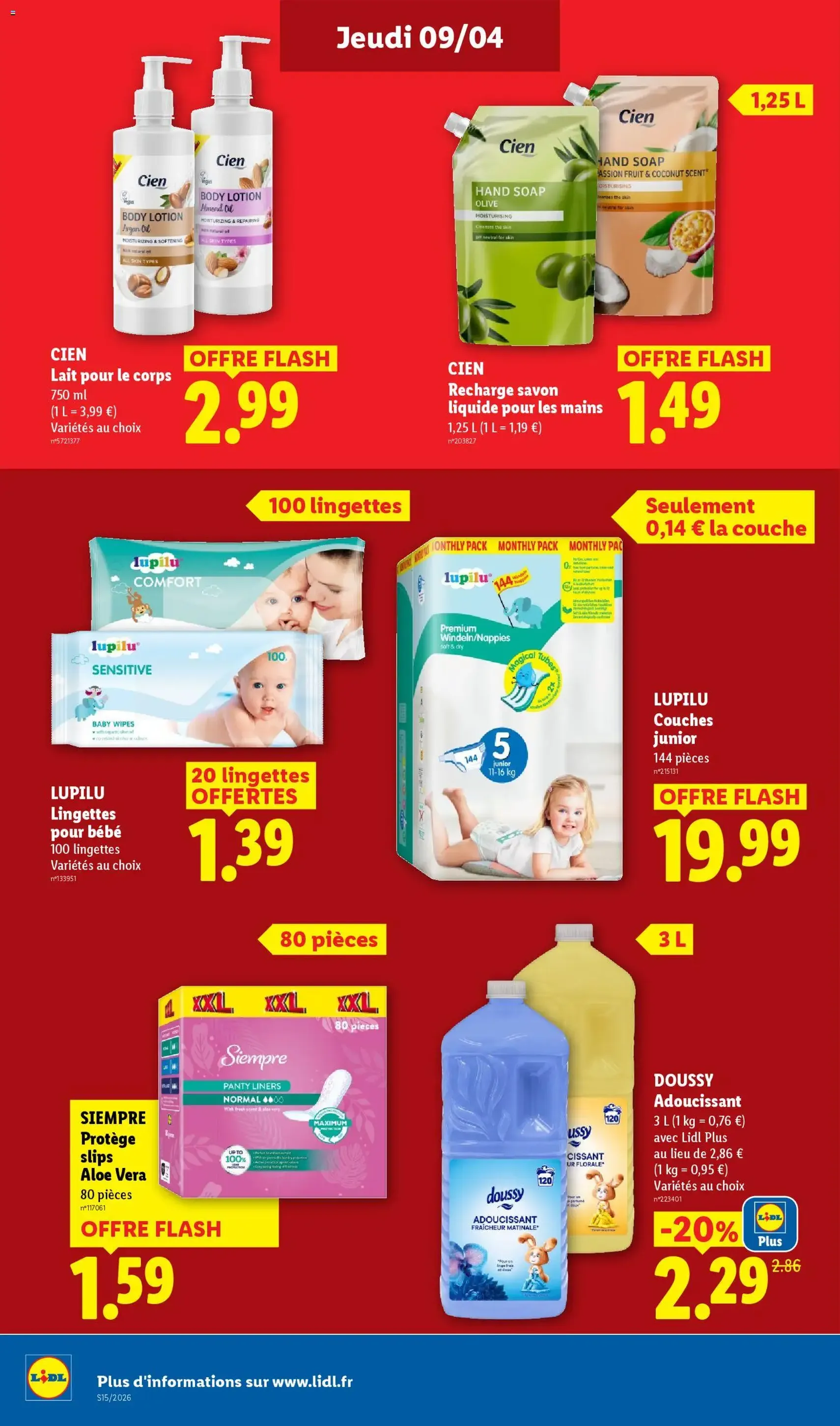 LIDL catalogue semaine 15 - brochure valable à partir du 09/04/2026, page 20 sur 75