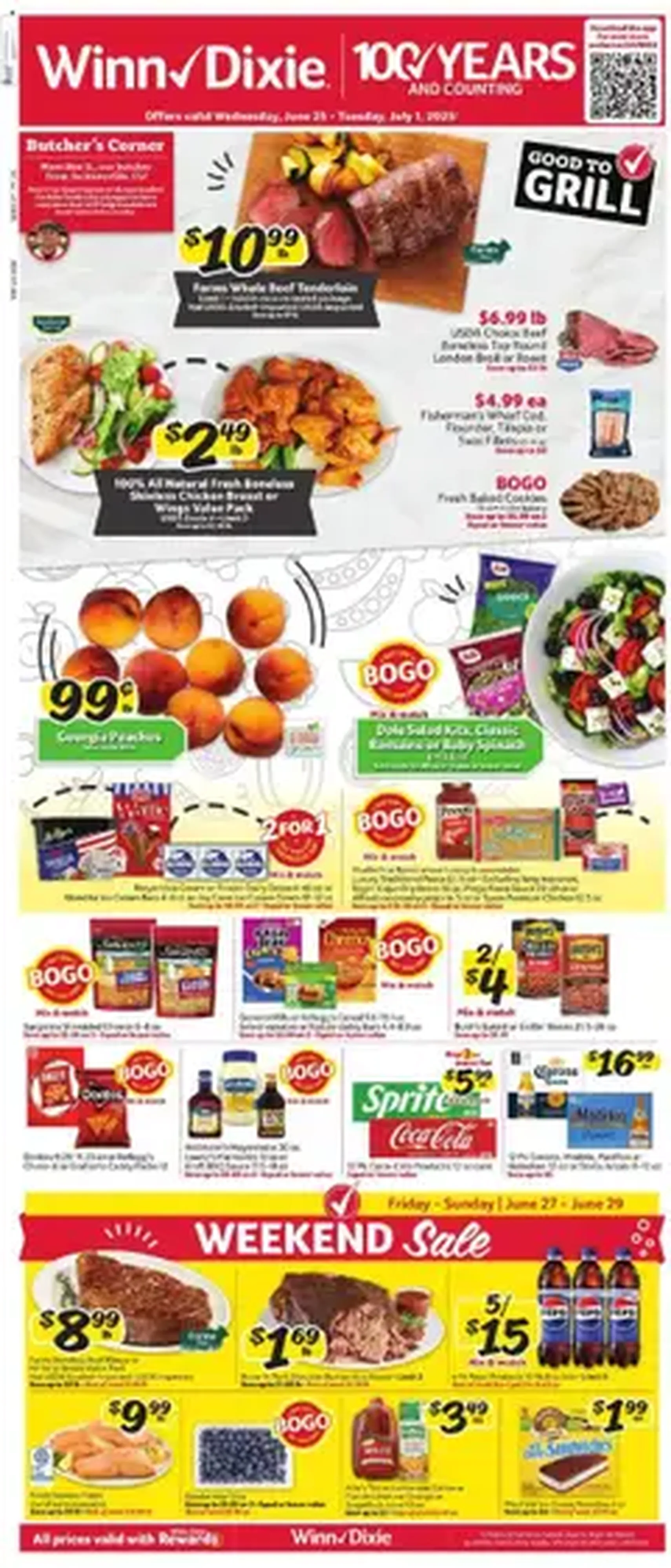 Winn Dixie Weekly Ad - valid flyer from 06/25/2025, page 1 of 1