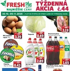 Fresh leták - náhľad letáku platný od 30.10.2025 Fresh leták - náhľad letáku platný od 30.10.2025