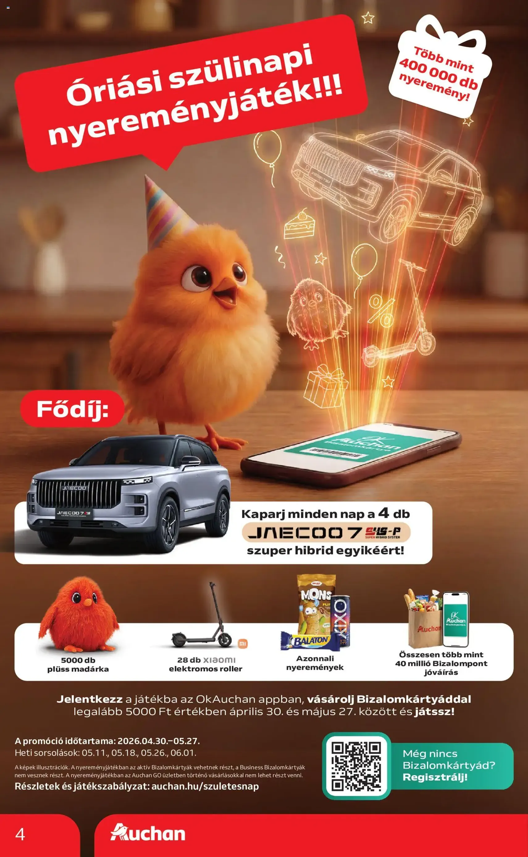 Auchan akciós újság - 2026.05.21. érvényes szórólap 4 oldal 52 oldalból