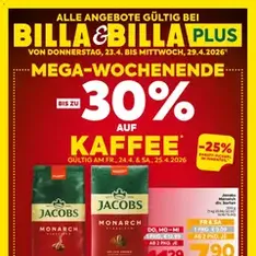 Billa - Flugblatt - Prospekt Vorschau gültig ab 23.04.2026