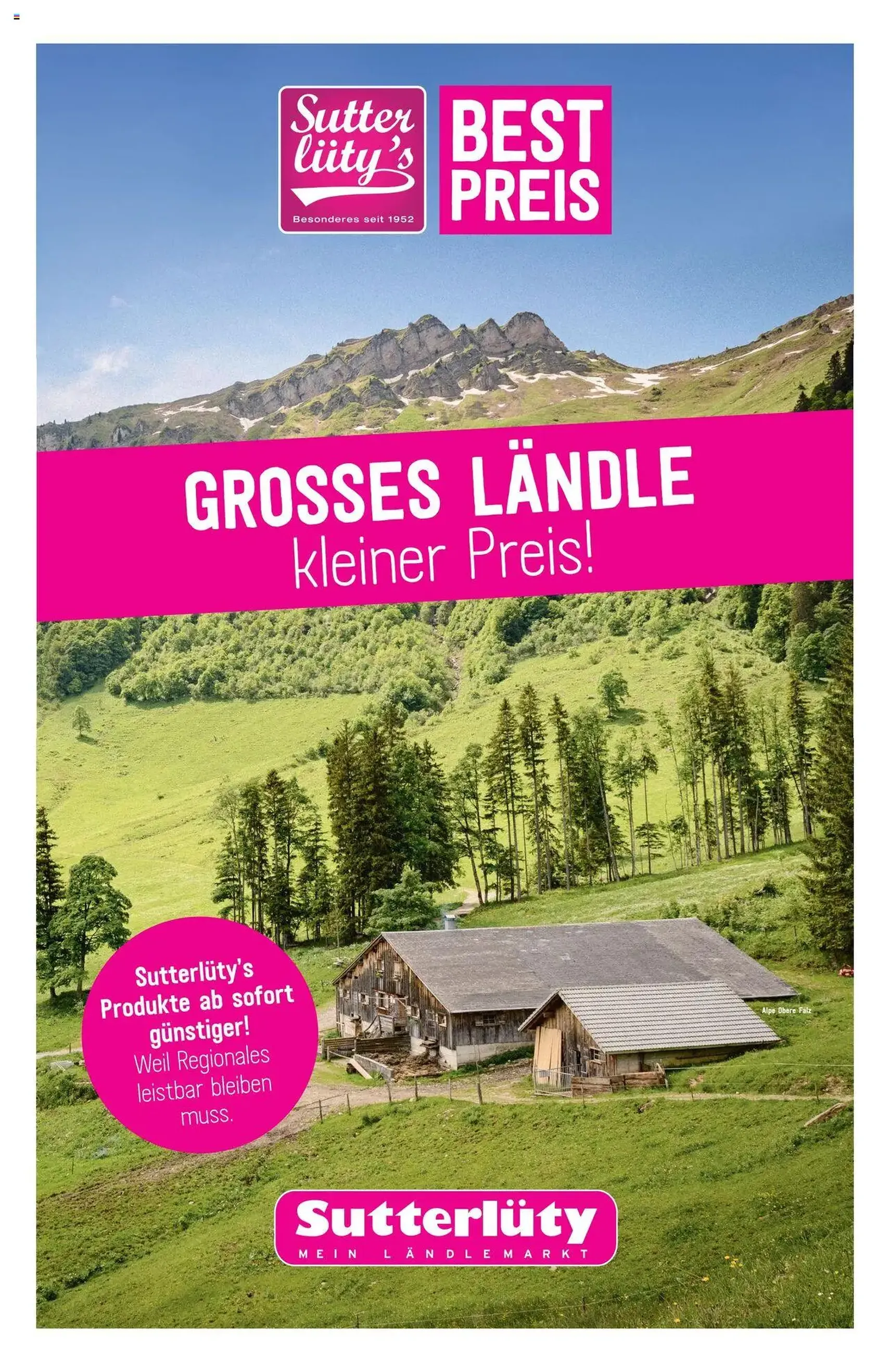 Sutterlüty Flugblatt - Gültiger Prospekt ab 18.09.2025, Seite 1 von insgesamt 24