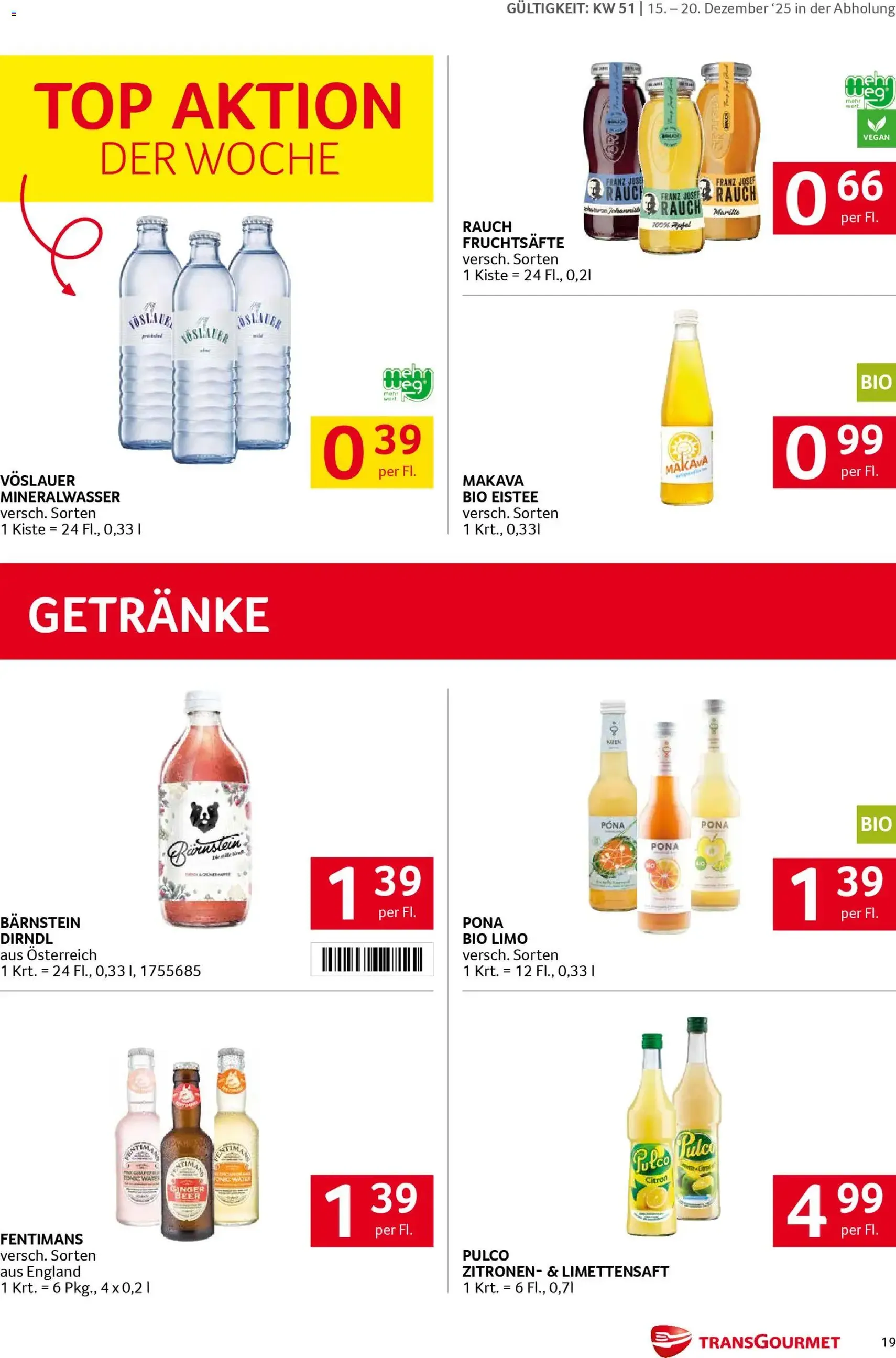 Transgourmet Flugblatt - Gültiger Prospekt ab 15.12.2025, Seite 18 von insgesamt 39