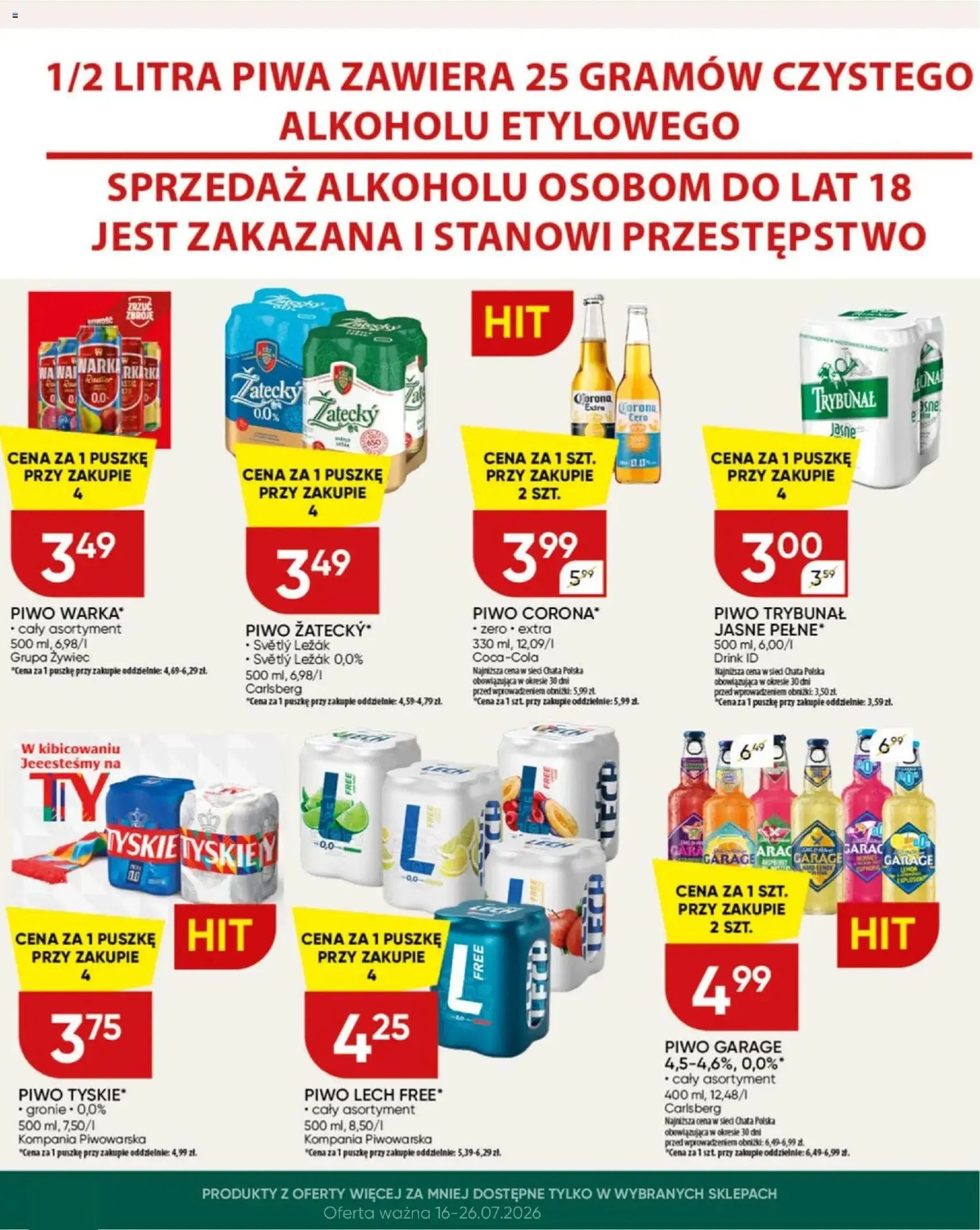 Chata Polska gazetka - ważny gazetka od 16.07.2026 strona 26 z 26
