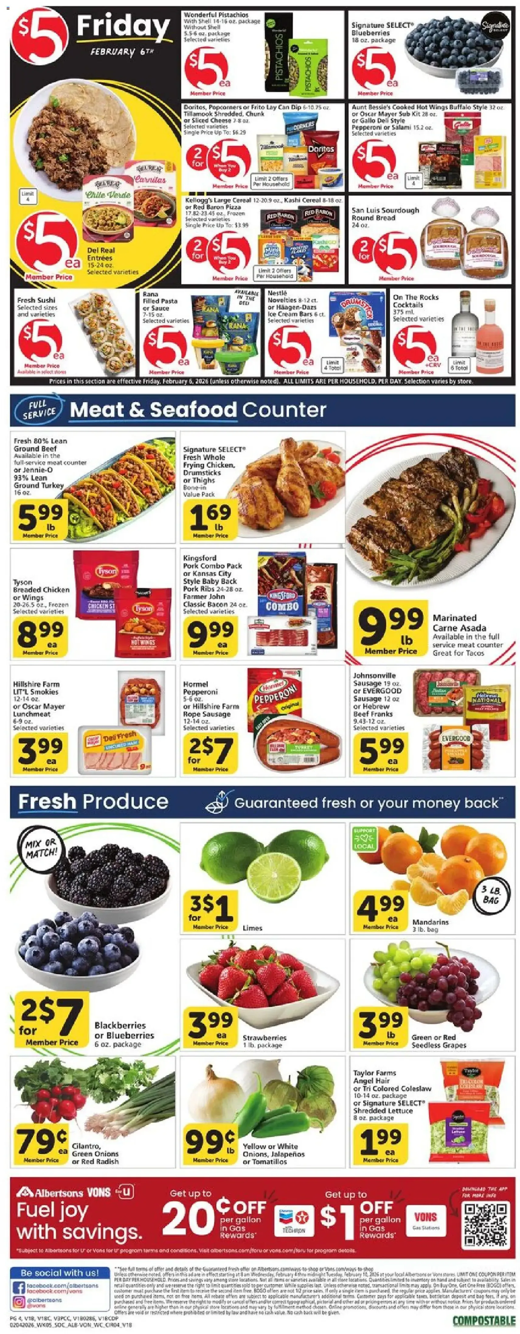 Vons Weekly Ad - valid flyer from 02/04/2026, page 5 of 6