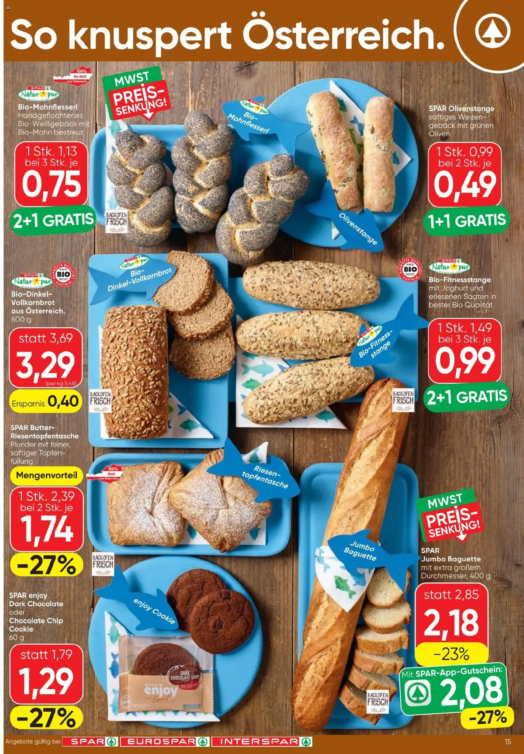 Spar - Flugblatt - Gültiger Prospekt ab 13.08.2026, Seite 15 von insgesamt 20