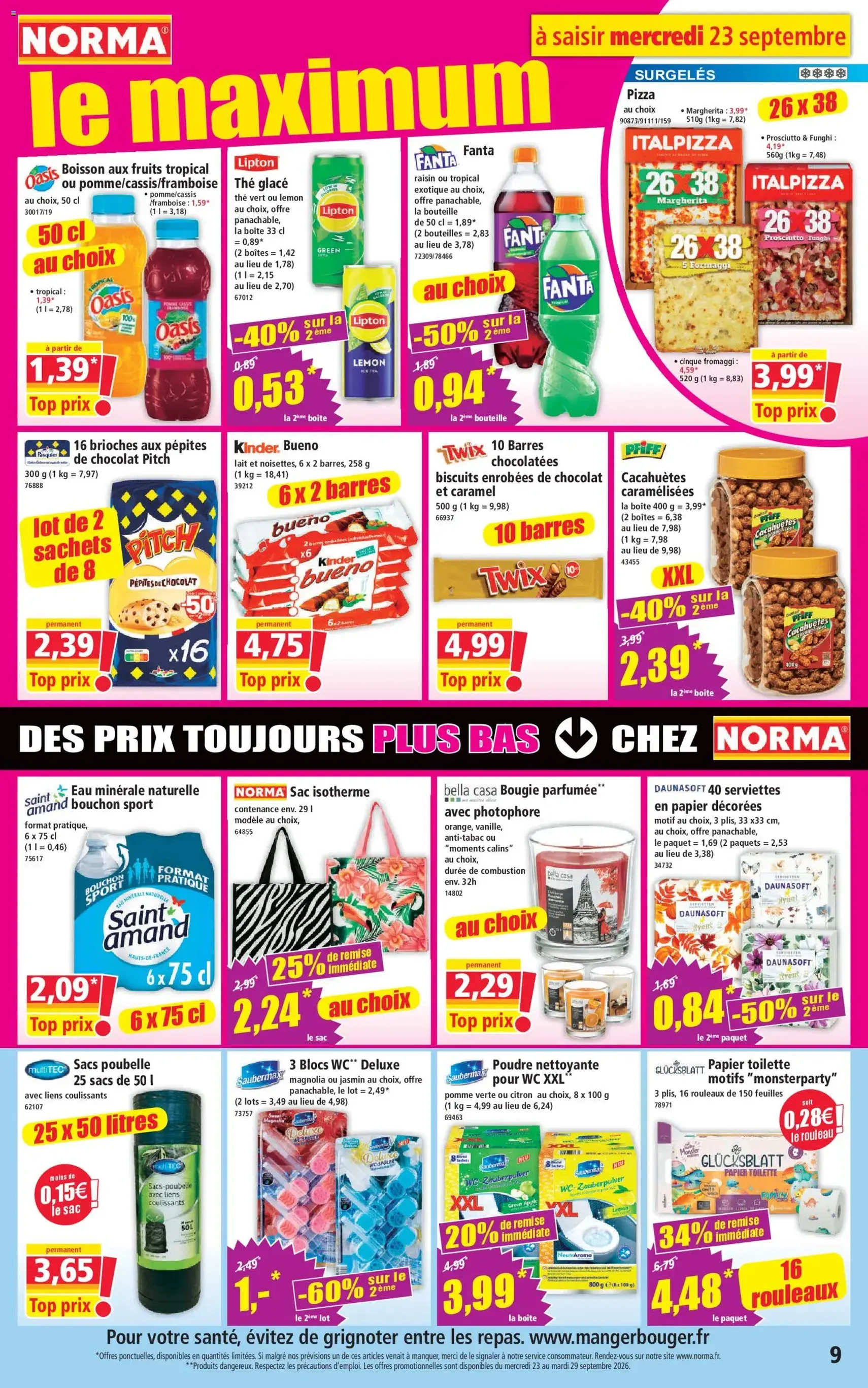 Norma catalogue - brochure valable à partir du 23/09/2026, page 9 sur 14