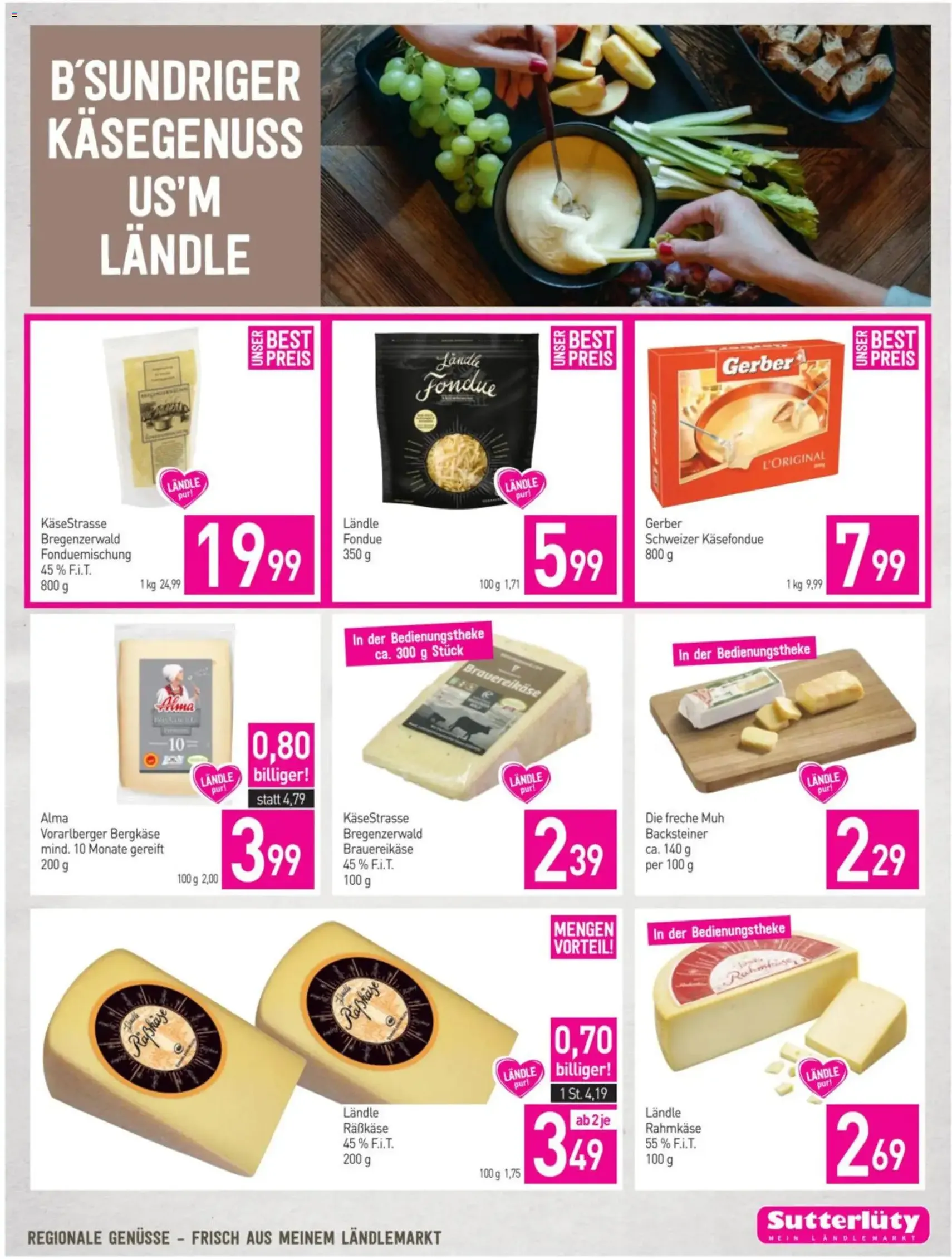 Sutterlüty Flugblatt - Gültiger Prospekt ab 05.11.2025, Seite 7 von insgesamt 24