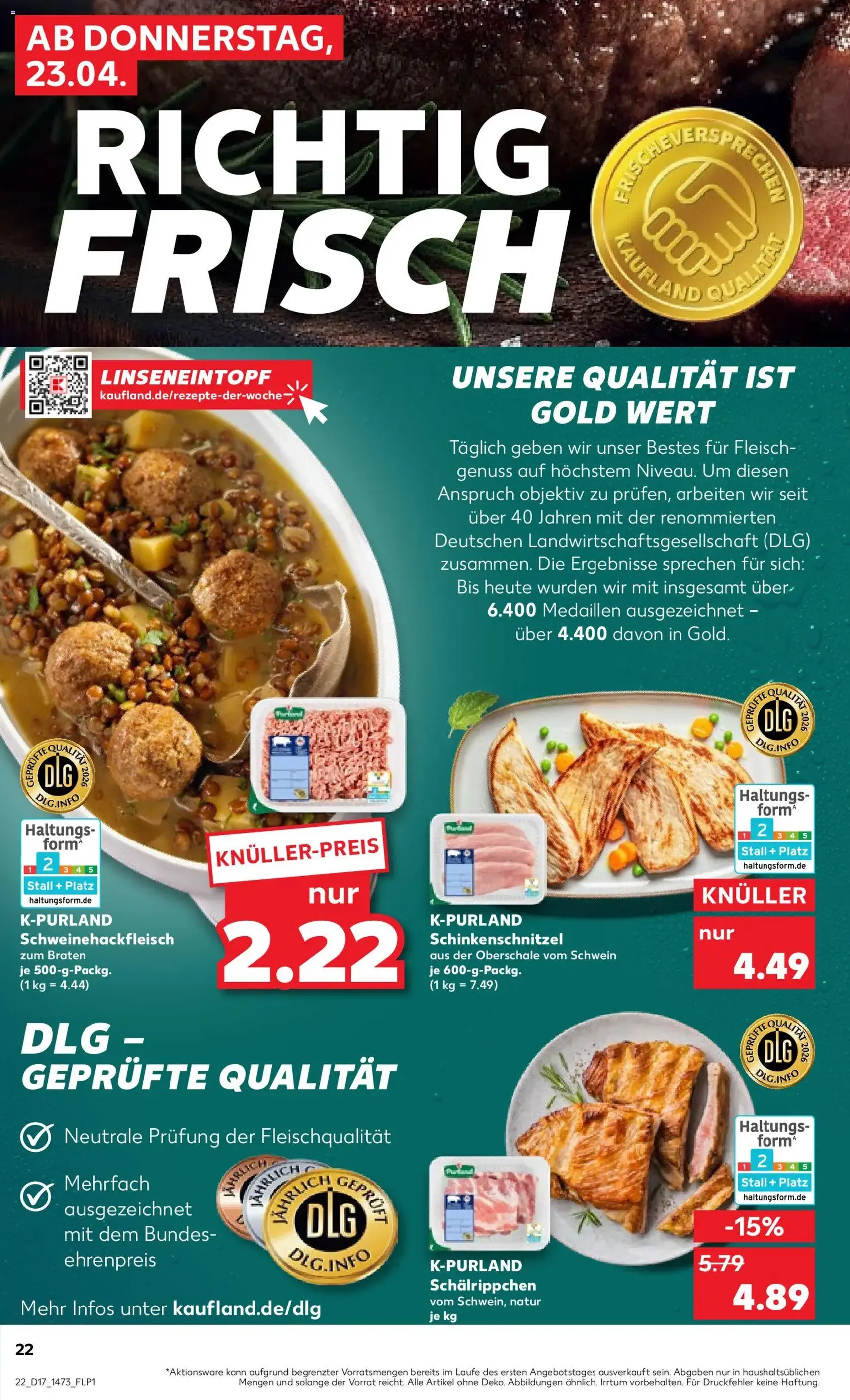 Kaufland Prospekt - Gültiger Prospekt ab 23.04.2026, Seite 22 von insgesamt 54