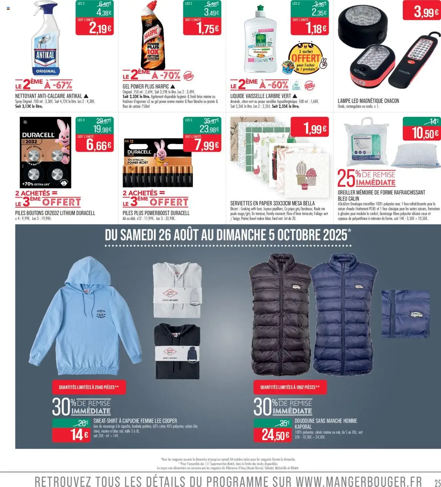 Match Supermarché catalogue - brochure valable à partir du 26/08/2025, page 25 sur 26 Match Supermarché catalogue - brochure valable à partir du 26/08/2025, page 25 sur 26