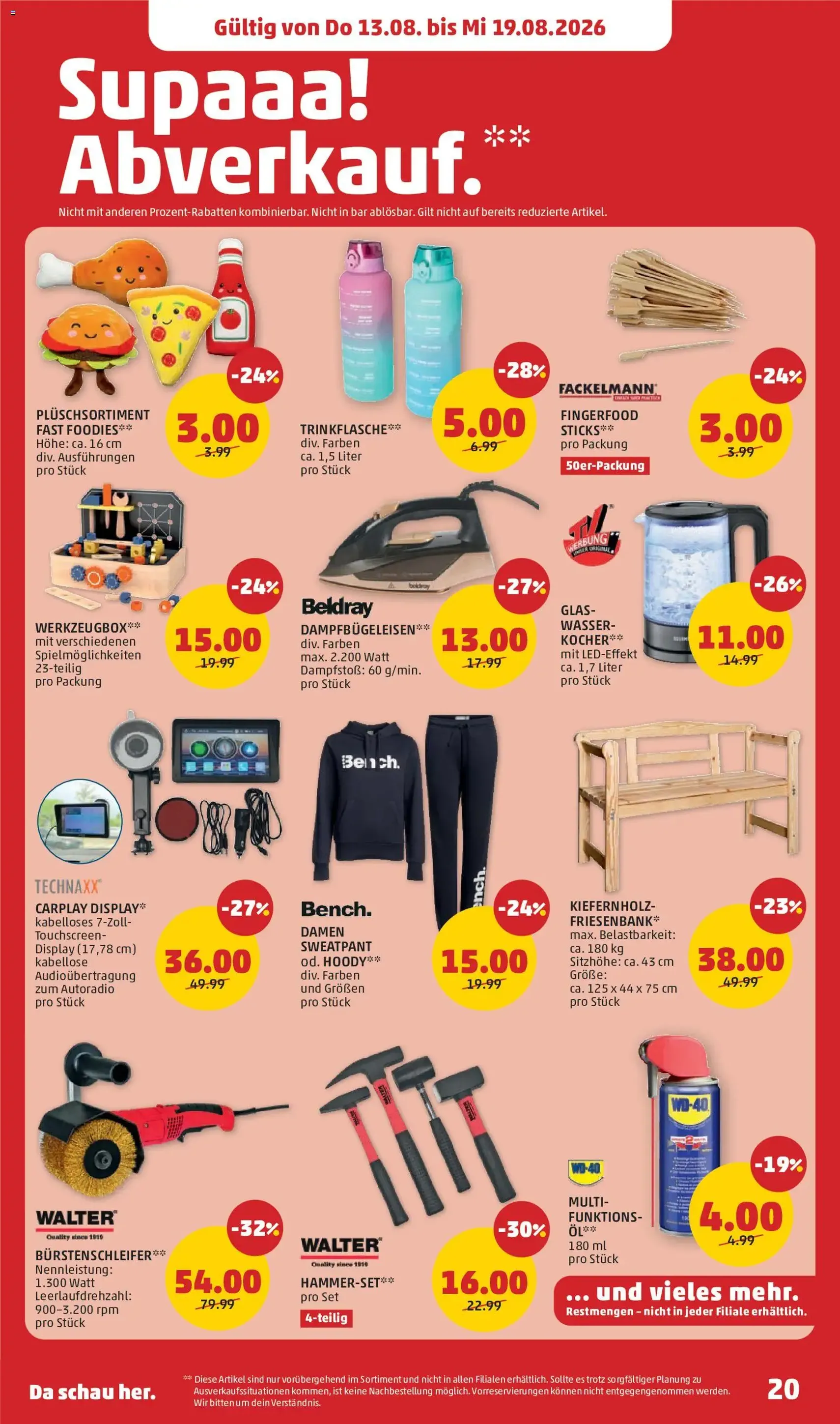 Penny Markt - Flugblatt - Gültiger Prospekt ab 13.08.2026, Seite 20 von insgesamt 32