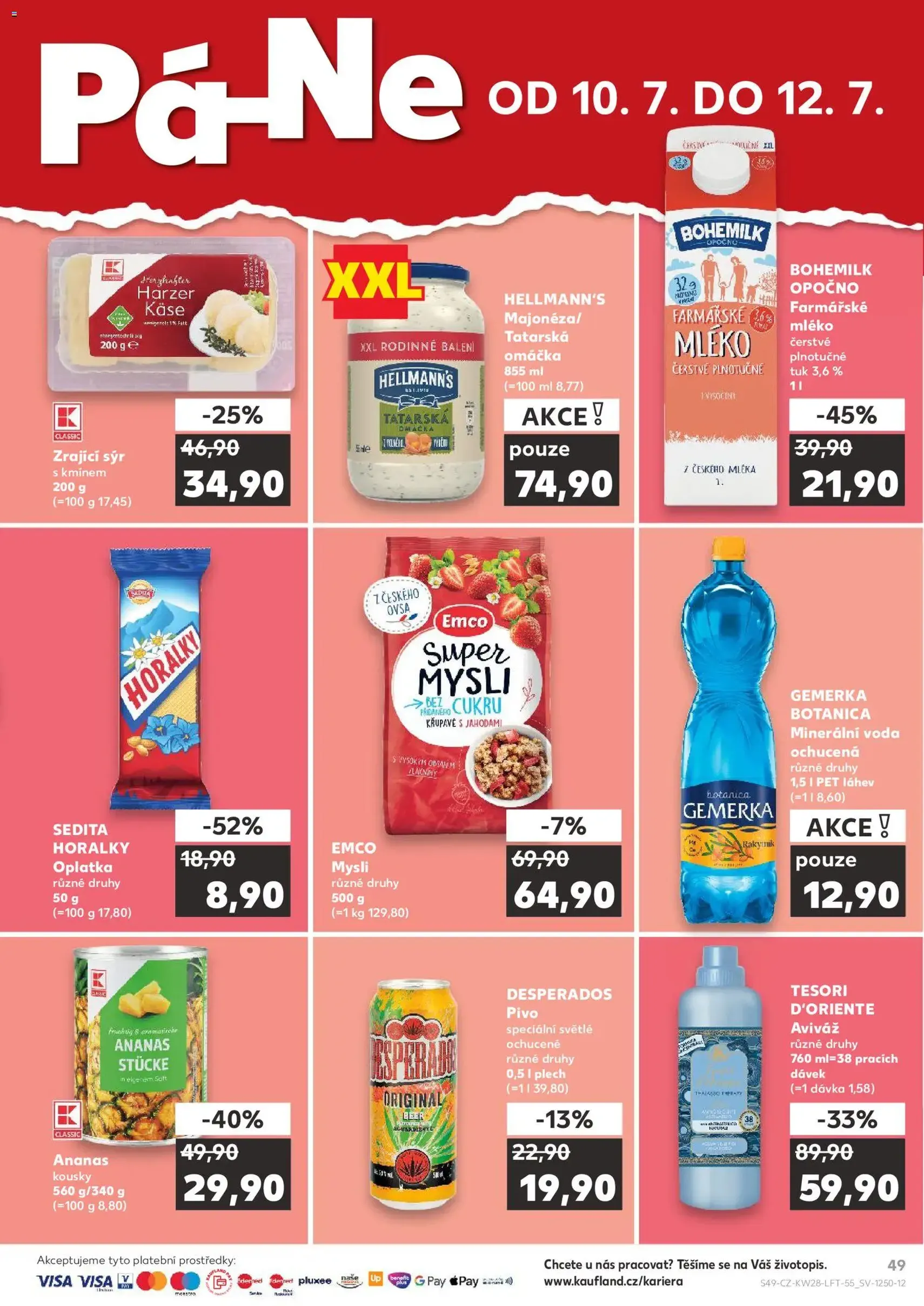 Kaufland leták - platný leták od 08.07.2026 strana 49 z 54