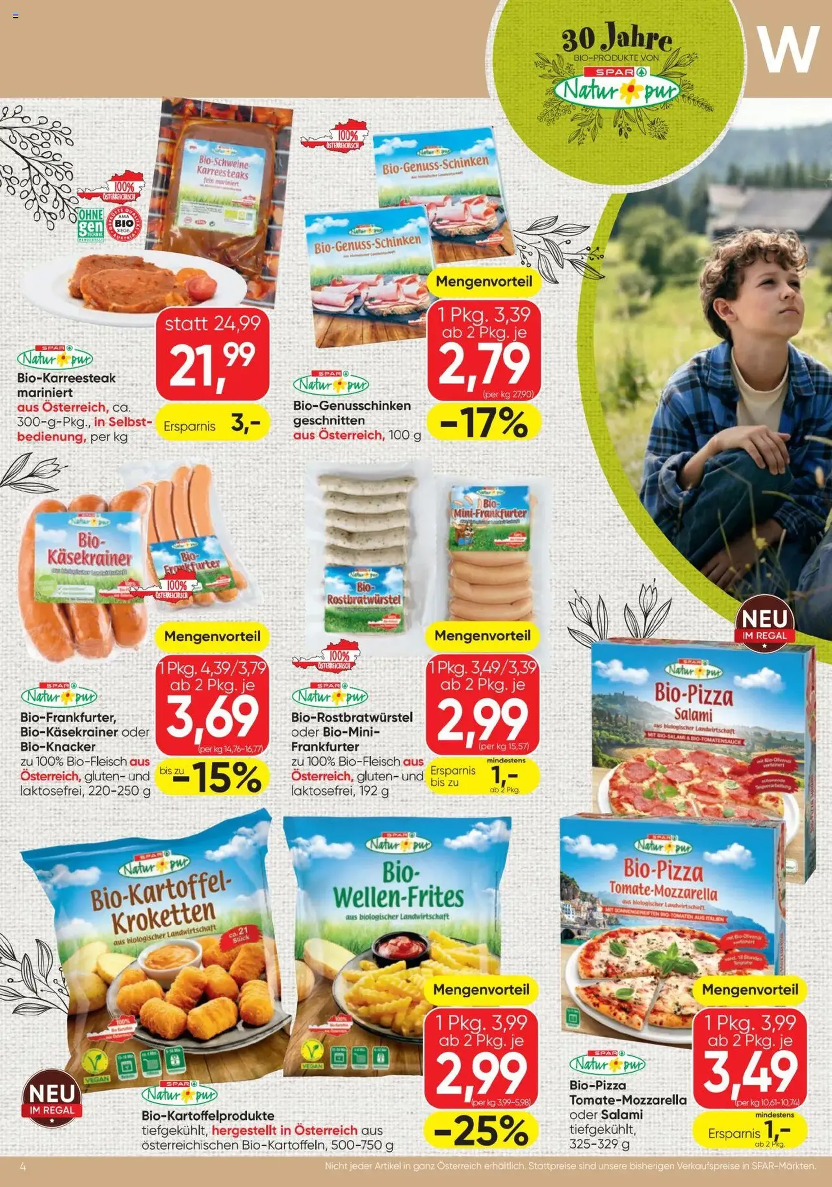 Spar Flugblatt - Gültiger Prospekt ab 17.07.2025, Seite 4 von insgesamt 20 Spar Flugblatt - Gültiger Prospekt ab 17.07.2025, Seite 4 von insgesamt 20