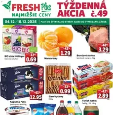 FRESH Plus leták - náhľad letáku platný od 04.12.2025