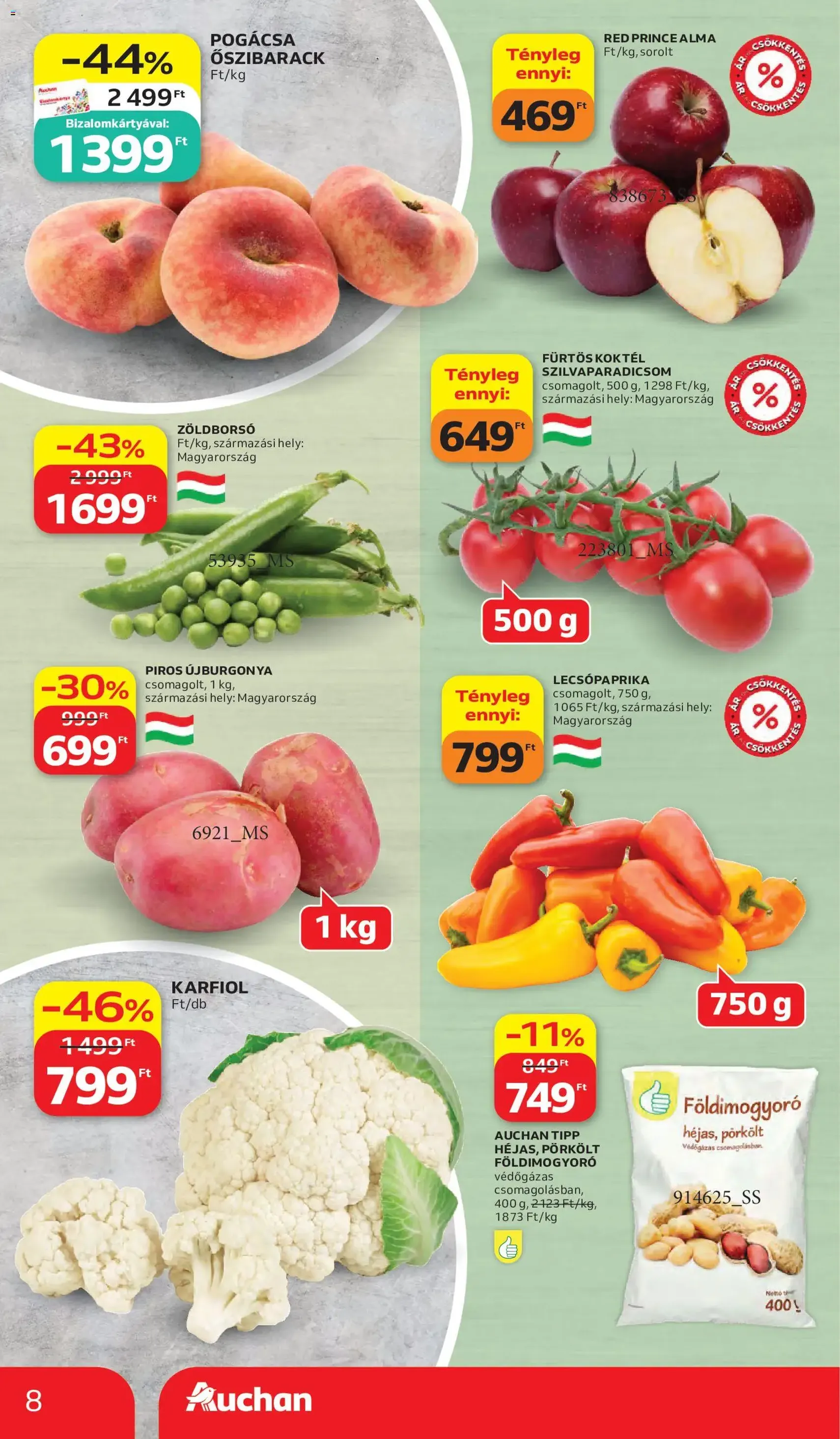 Auchan akciós újság - 2026.05.28. érvényes szórólap 8 oldal 58 oldalból
