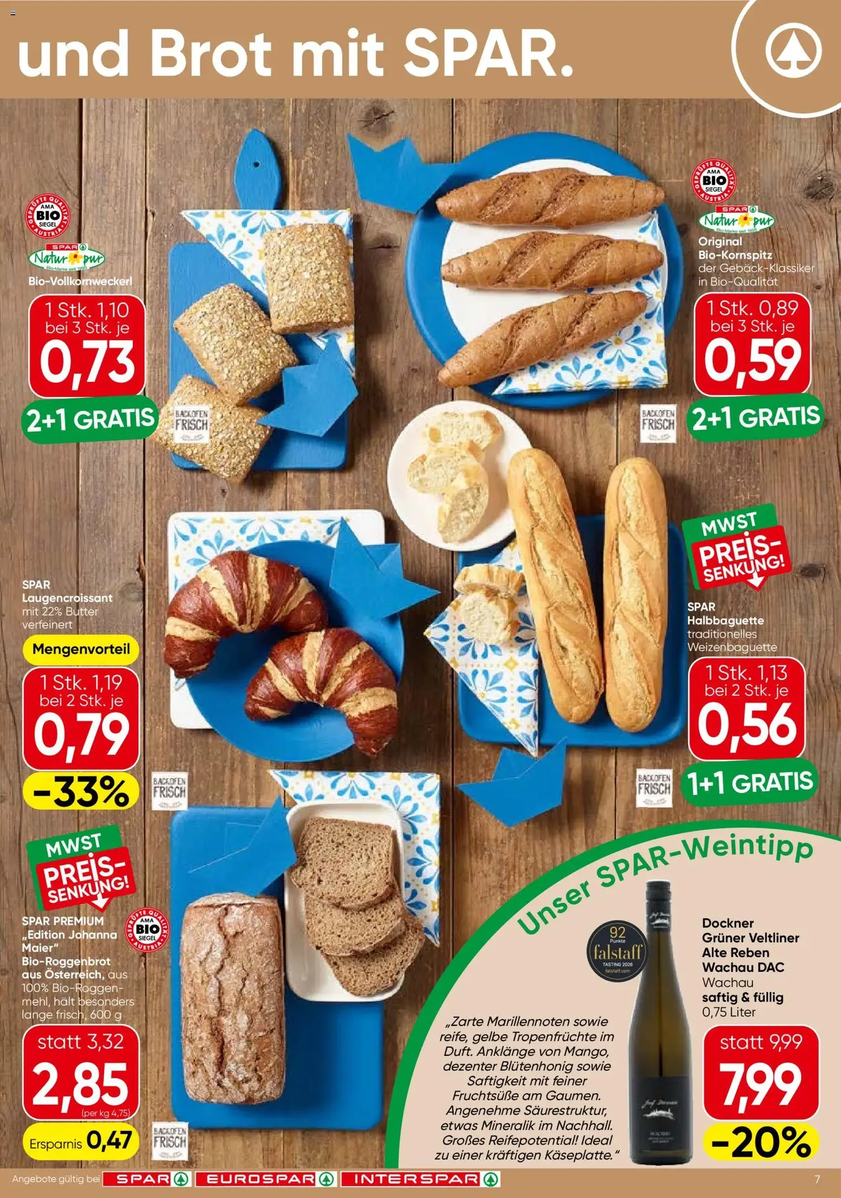 Spar - Flugblatt - Gültiger Prospekt ab 27.08.2026, Seite 7 von insgesamt 20