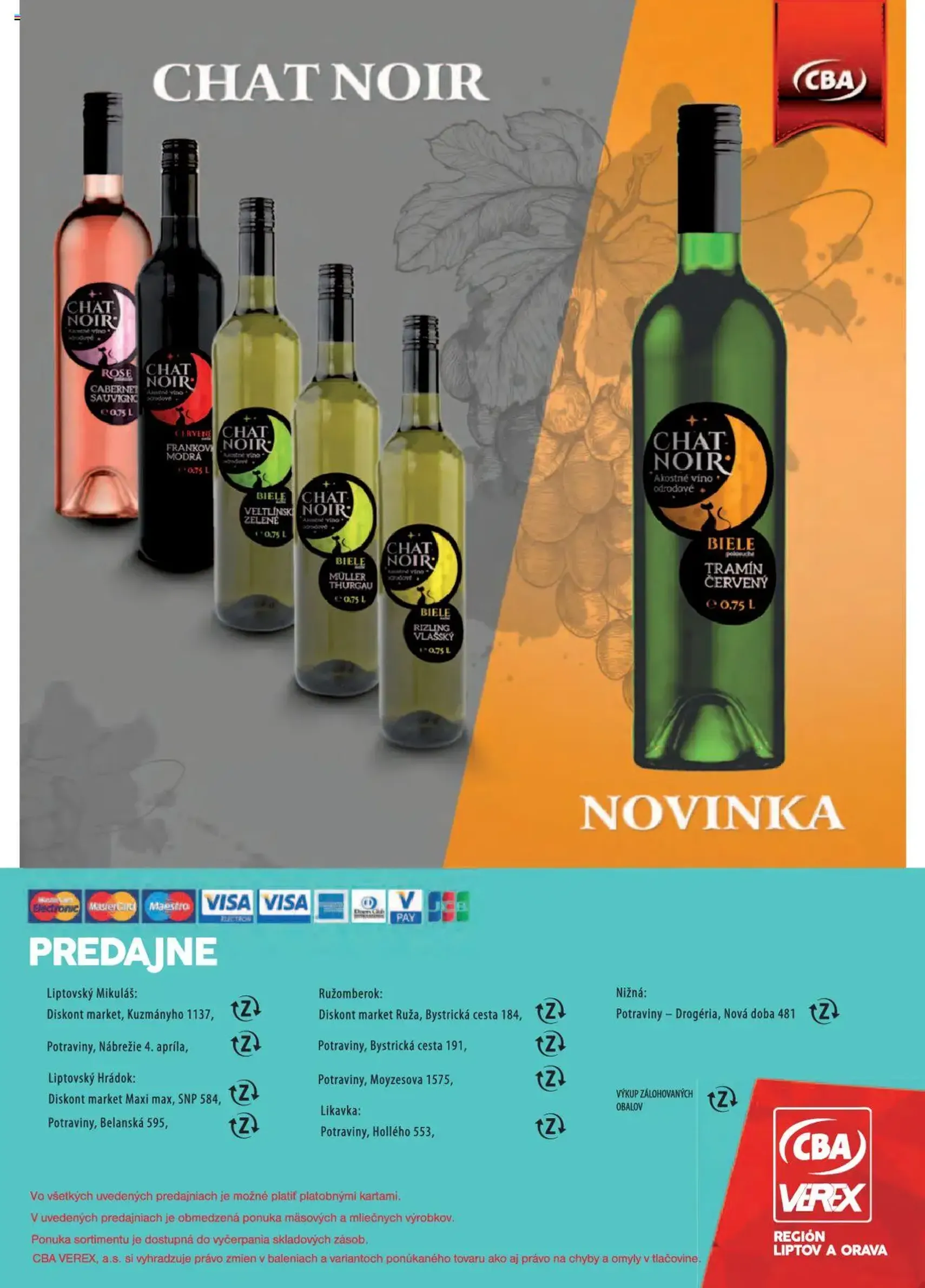 CBA Verex leták - platný leták od 04.09.2025 strana 24 z 24 CBA Verex leták - platný leták od 04.09.2025 strana 24 z 24