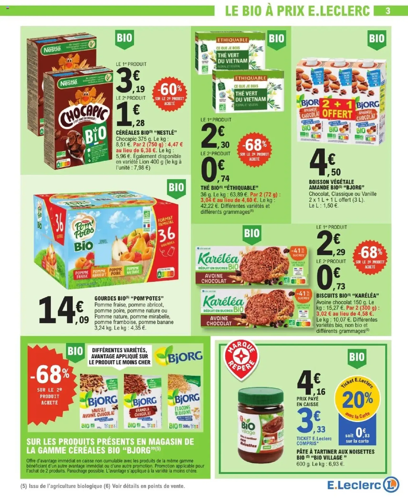 E.Leclerc catalogue de la semaine 31 - brochure valable à partir du 29/07/2025, page 3 sur 28