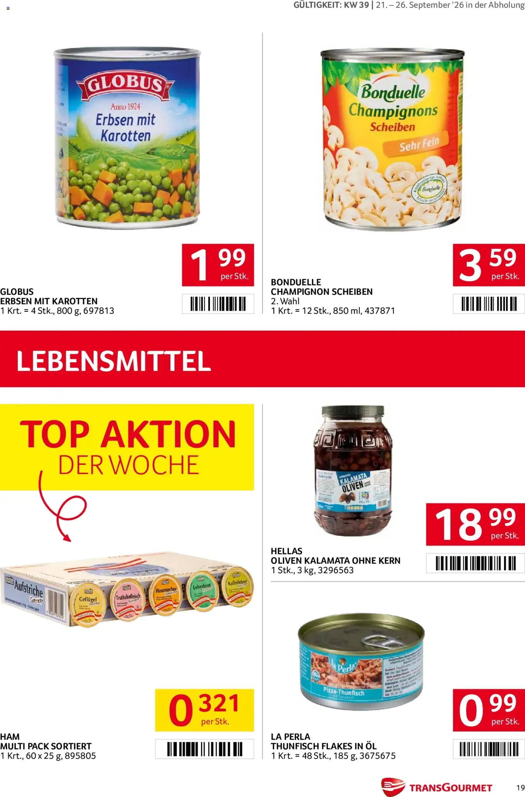 Transgourmet Flugblatt - Gültiger Prospekt ab 20.09.2026, Seite 17 von insgesamt 38