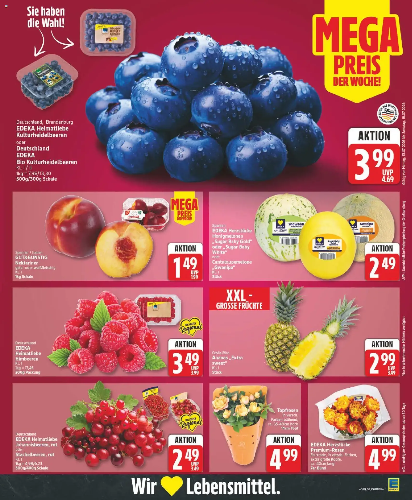 Edeka Prospekt - Gültiger Prospekt ab 13.07.2026, Seite 3 von insgesamt 29