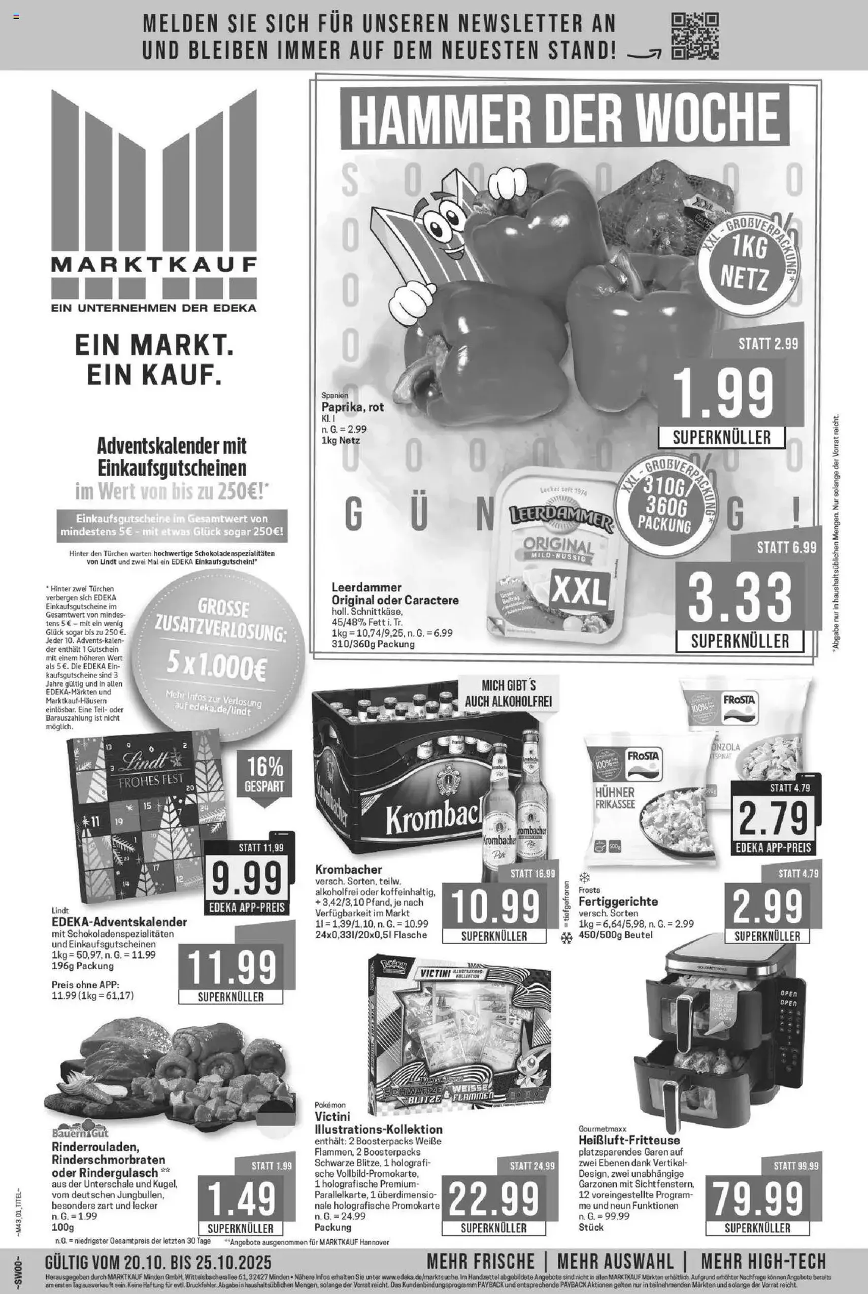 Marktkauf Prospekt - Gültiger Prospekt ab 20.10.2025, Seite 1 von insgesamt 32 Marktkauf Prospekt - Gültiger Prospekt ab 20.10.2025, Seite 1 von insgesamt 32