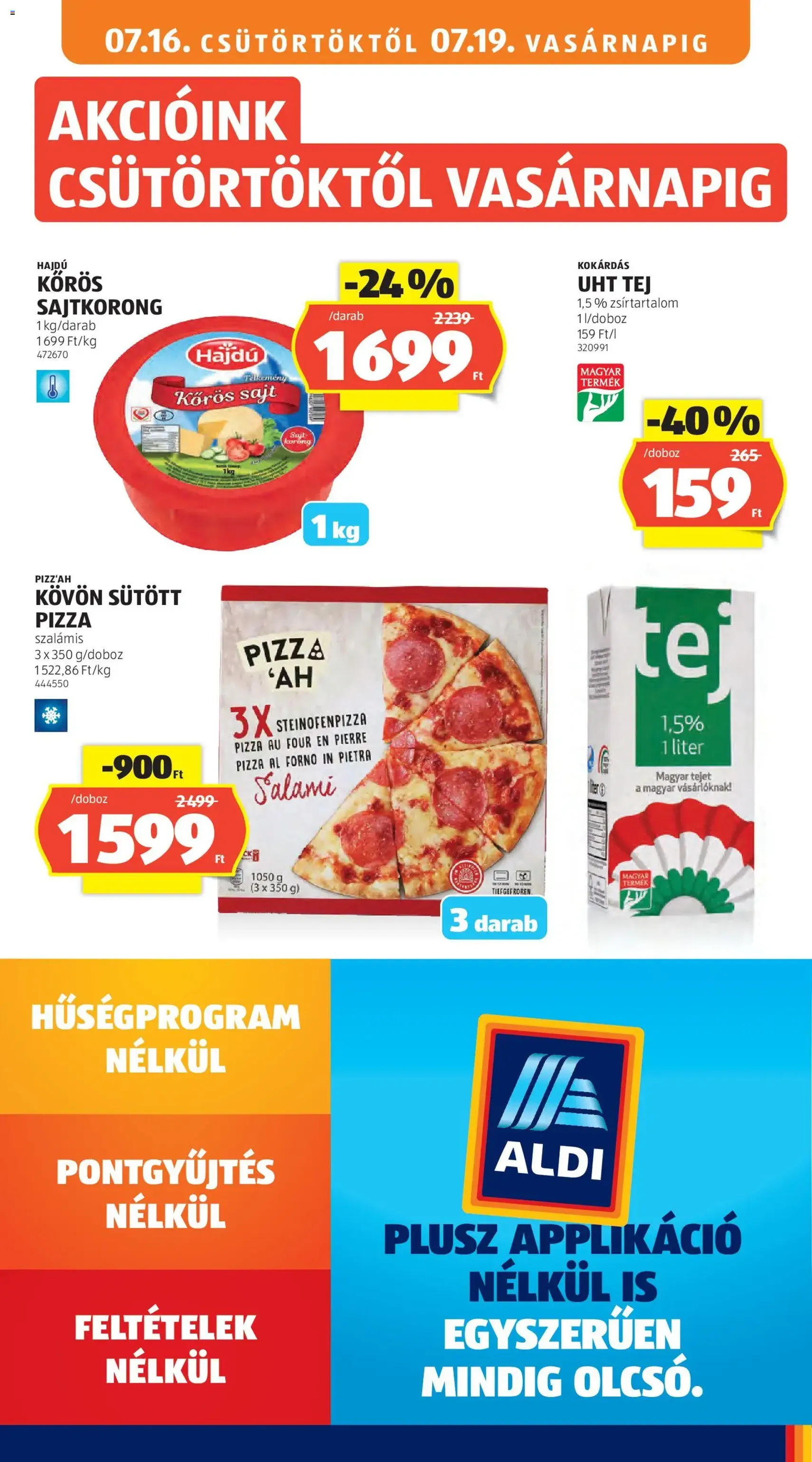 Aldi akciós újság - 2026.07.16. érvényes szórólap 15 oldal 38 oldalból