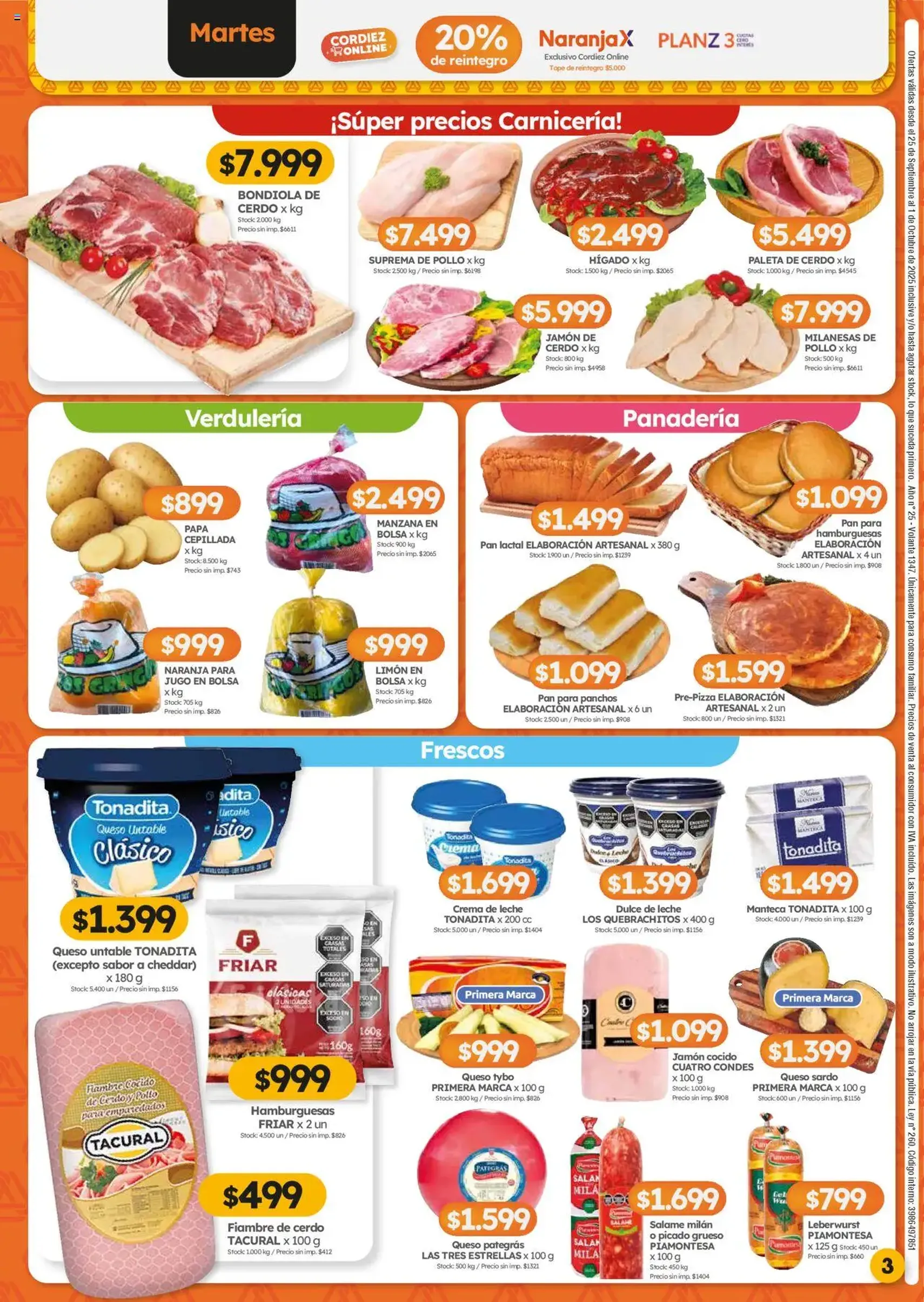 Cordiez ofertas - folleto válido desde 25/09/2025 página 3 de 8 Cordiez ofertas - folleto válido desde 25/09/2025 página 3 de 8