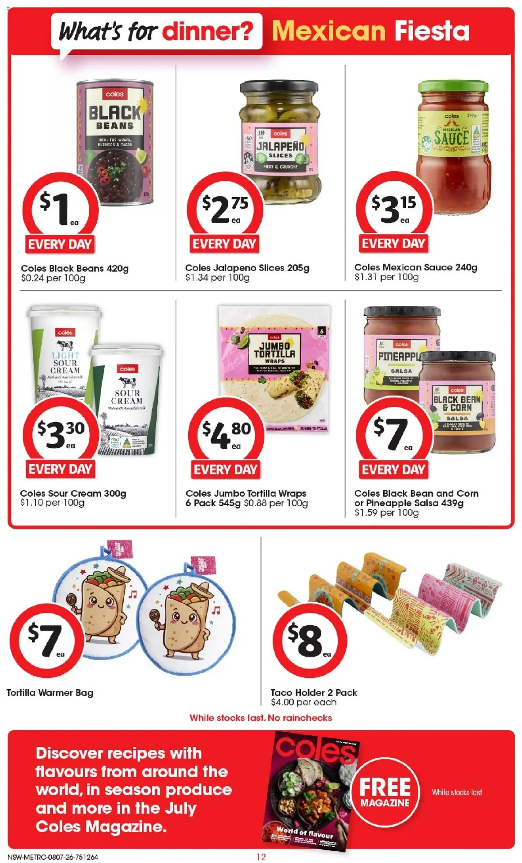 Coles catalogue - valid flyer from 08/07/2026, page 12 of 50
