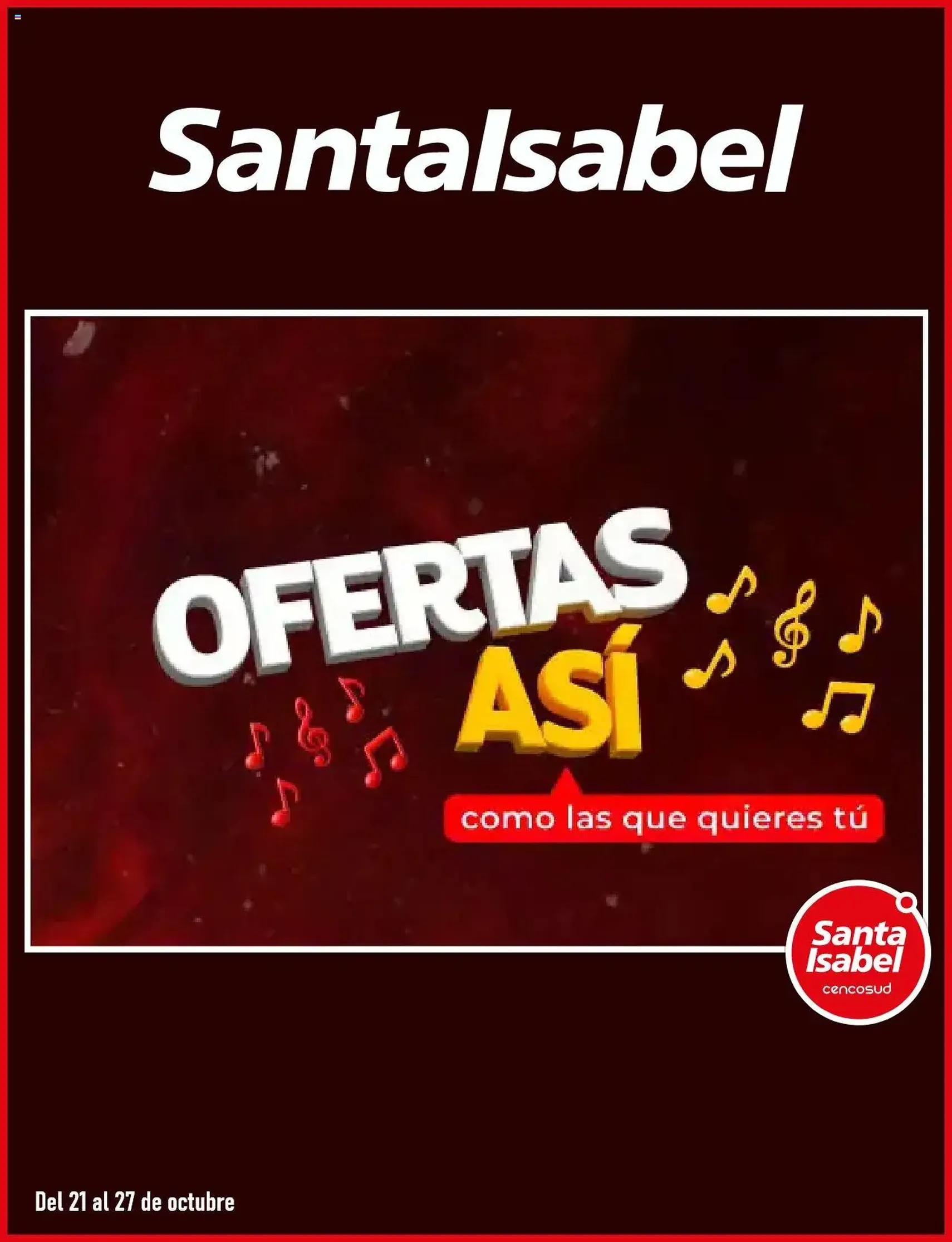 Santa Isabel ofertas - folleto válido desde 21.10.2025 página 1 de 5