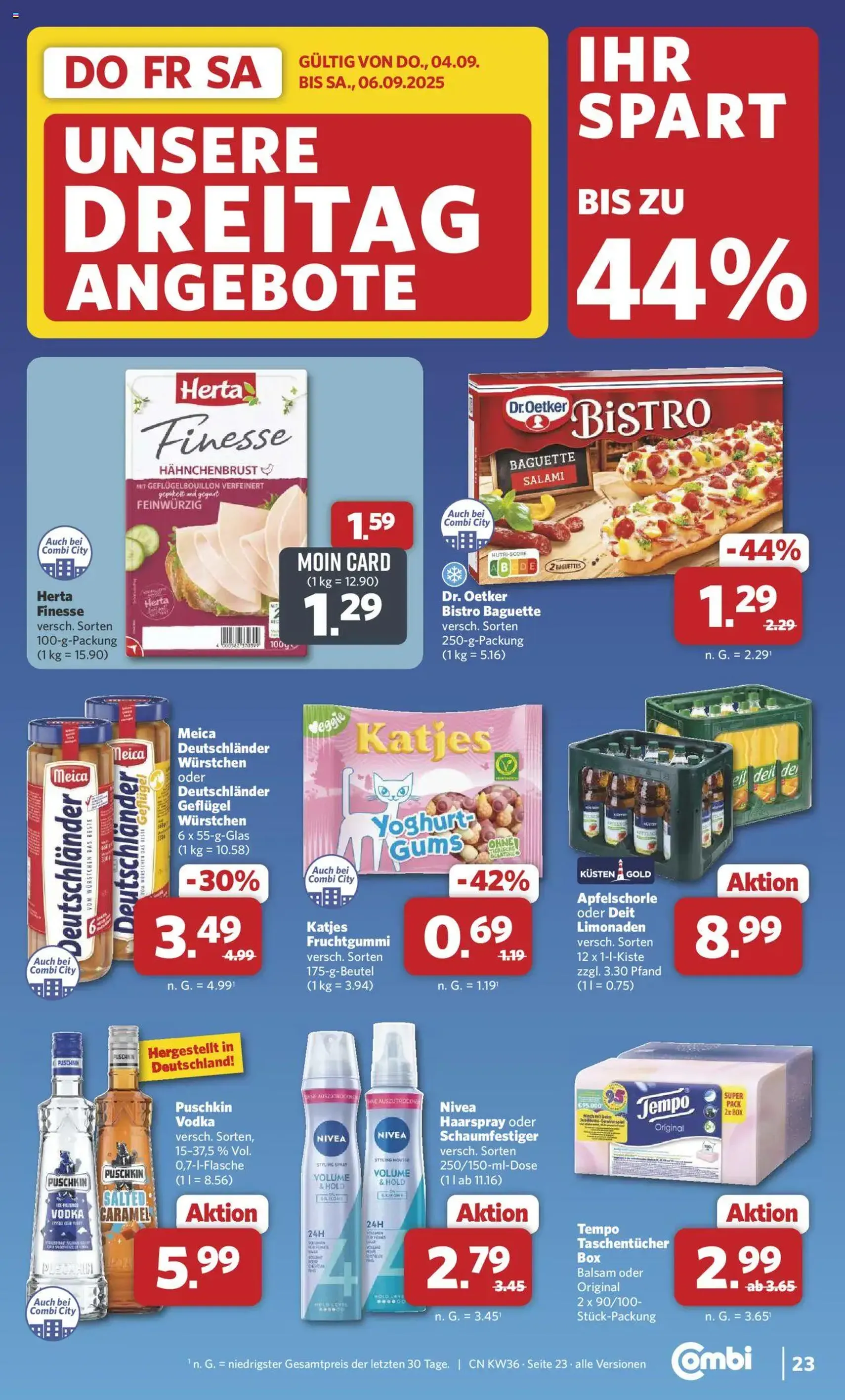 Combi Prospekt - Gültiger Prospekt ab 01.09.2025, Seite 33 von insgesamt 35