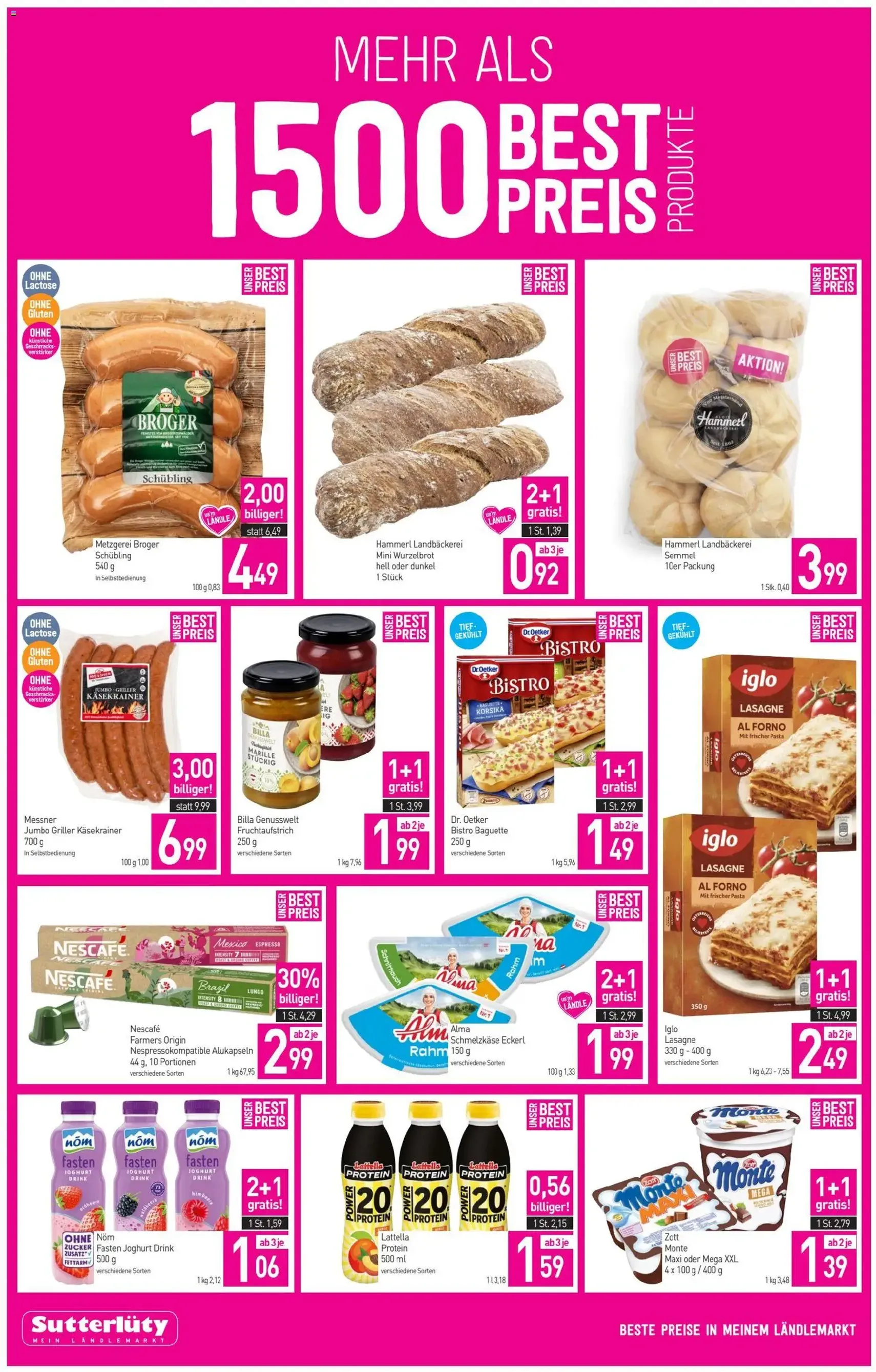 Sutterlüty Flugblatt - Gültiger Prospekt ab 16.04.2026, Seite 2 von insgesamt 12