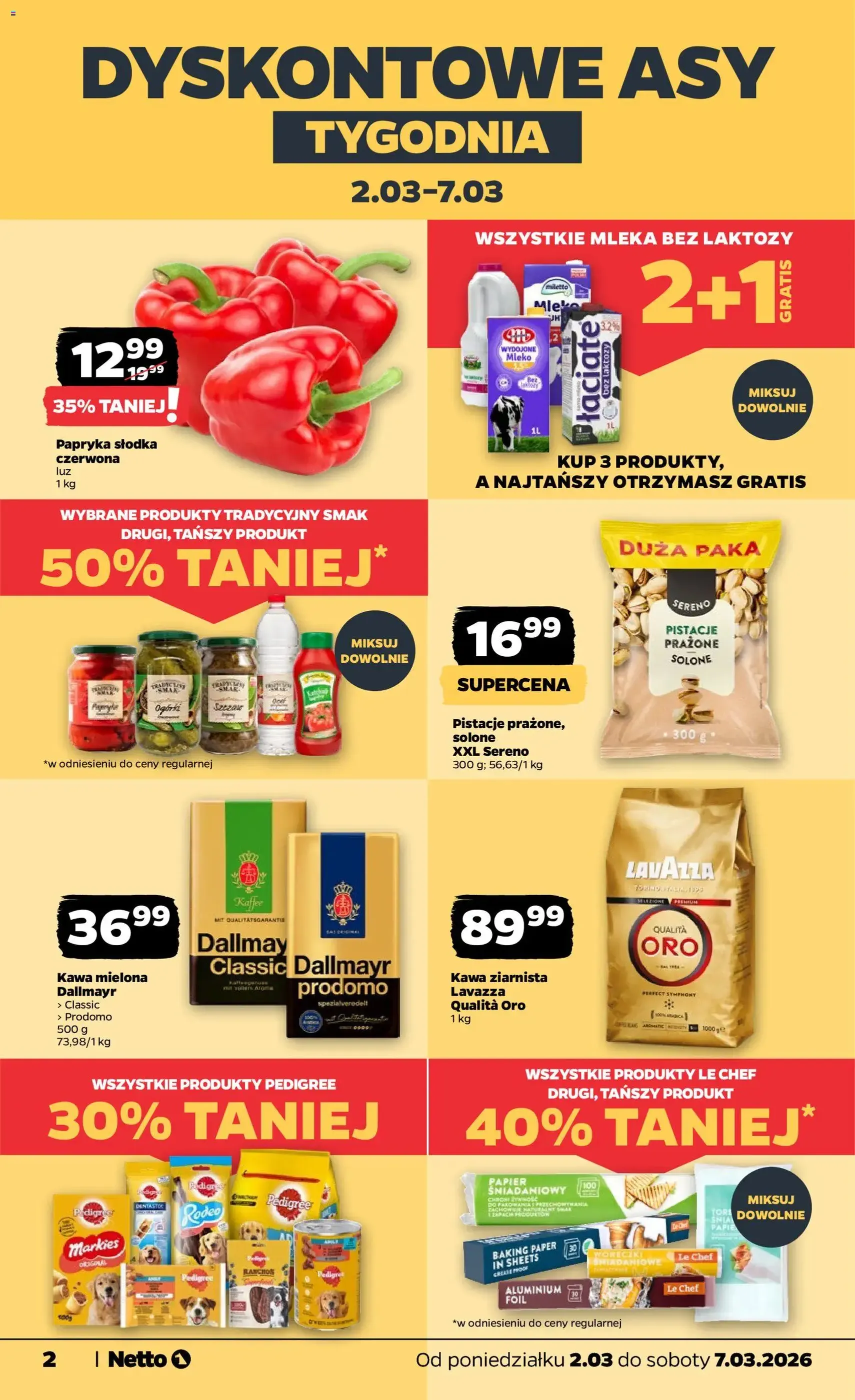 Netto gazetka od poniedziałku spożywcza - ważny gazetka od 02.03.2026 strona 2 z 33