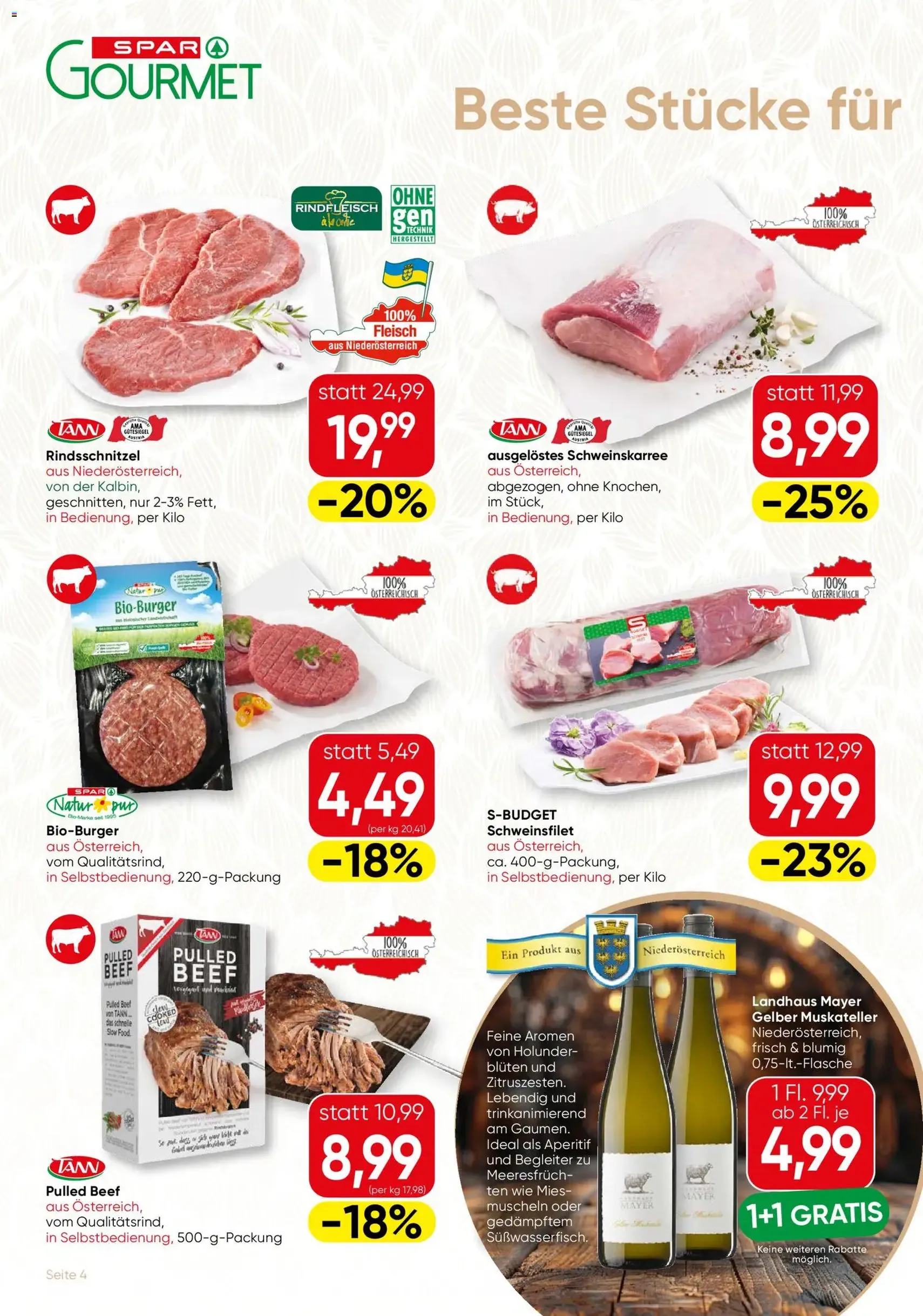 SPAR Gourmet Flugblatt - Gültiger Prospekt ab 30.07.2026, Seite 4 von insgesamt 12