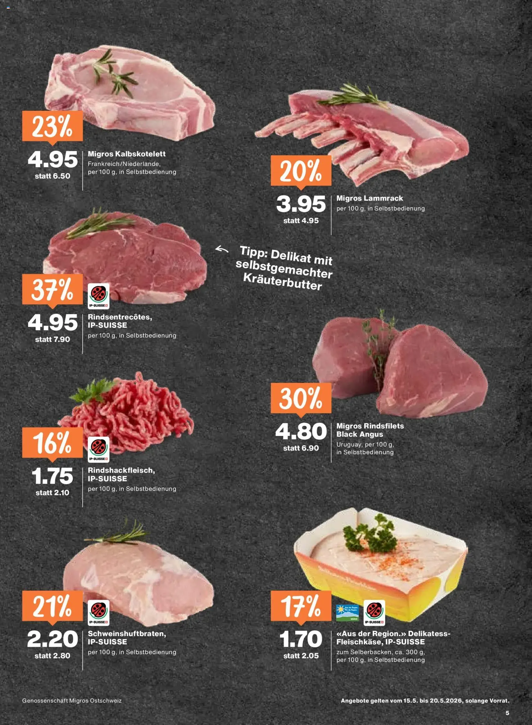 Migros aktionen - Gültiger Prospekt ab 15.05.2026, Seite 5 von insgesamt 24
