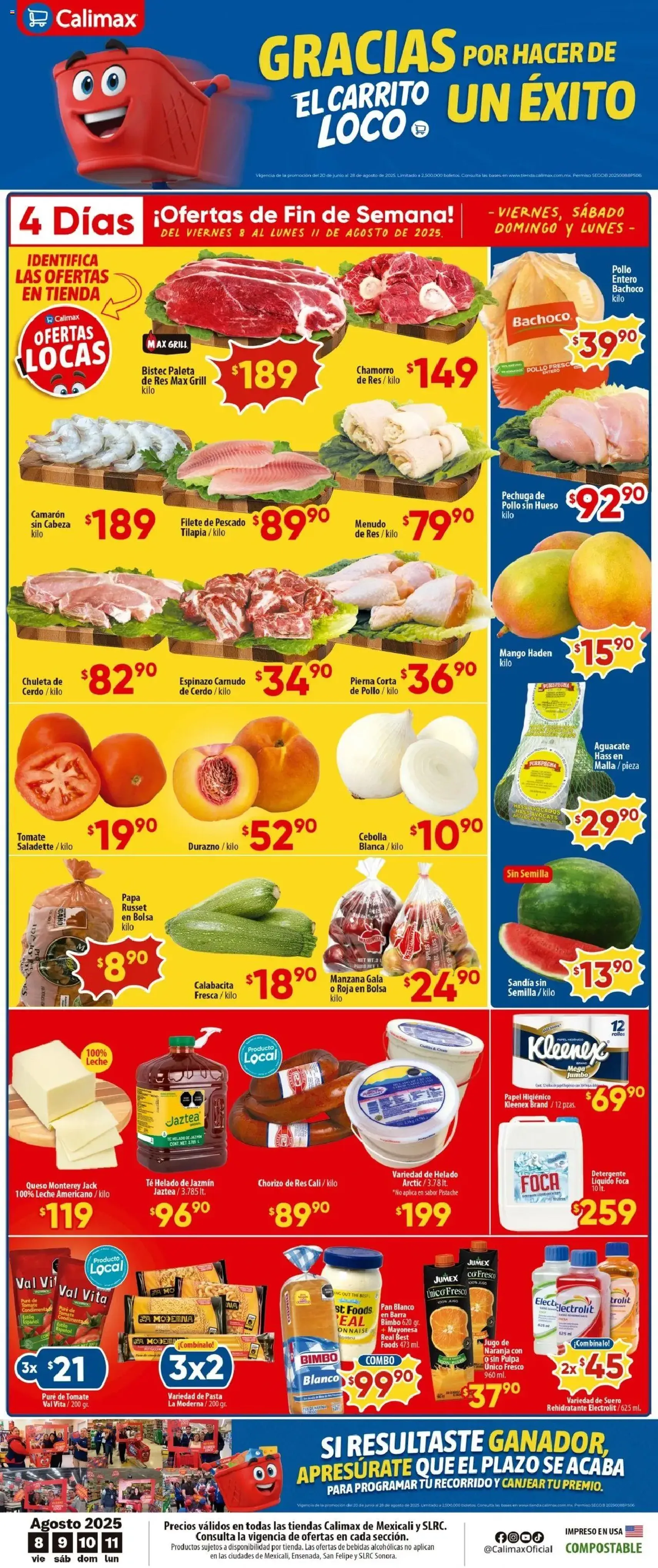 Calimax - Folleto Mexicali - folleto válido desde 08/08/2025 página 1 de 6
