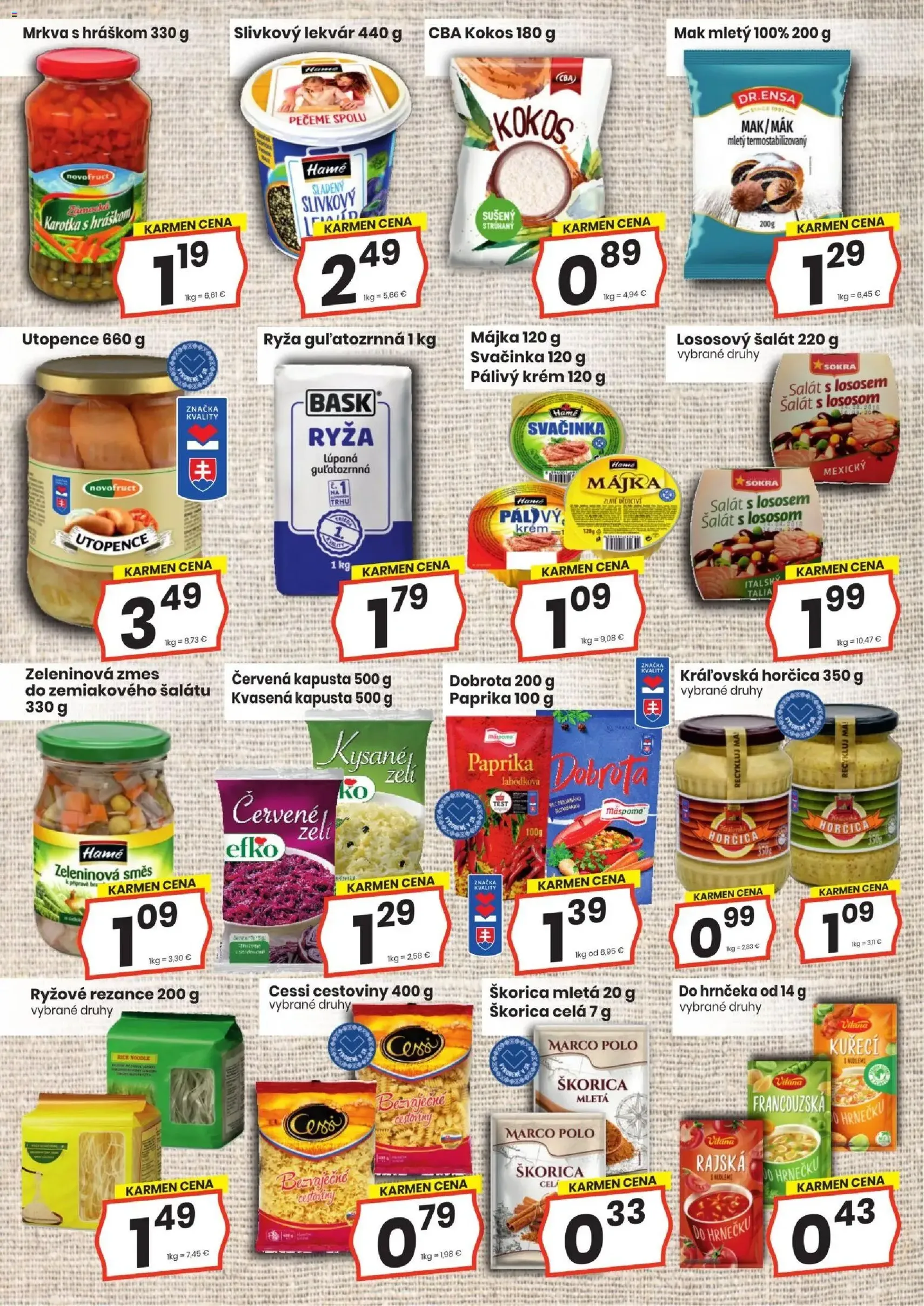KARMEN CBA leták - platný leták od 19.03.2026 strana 9 z 16