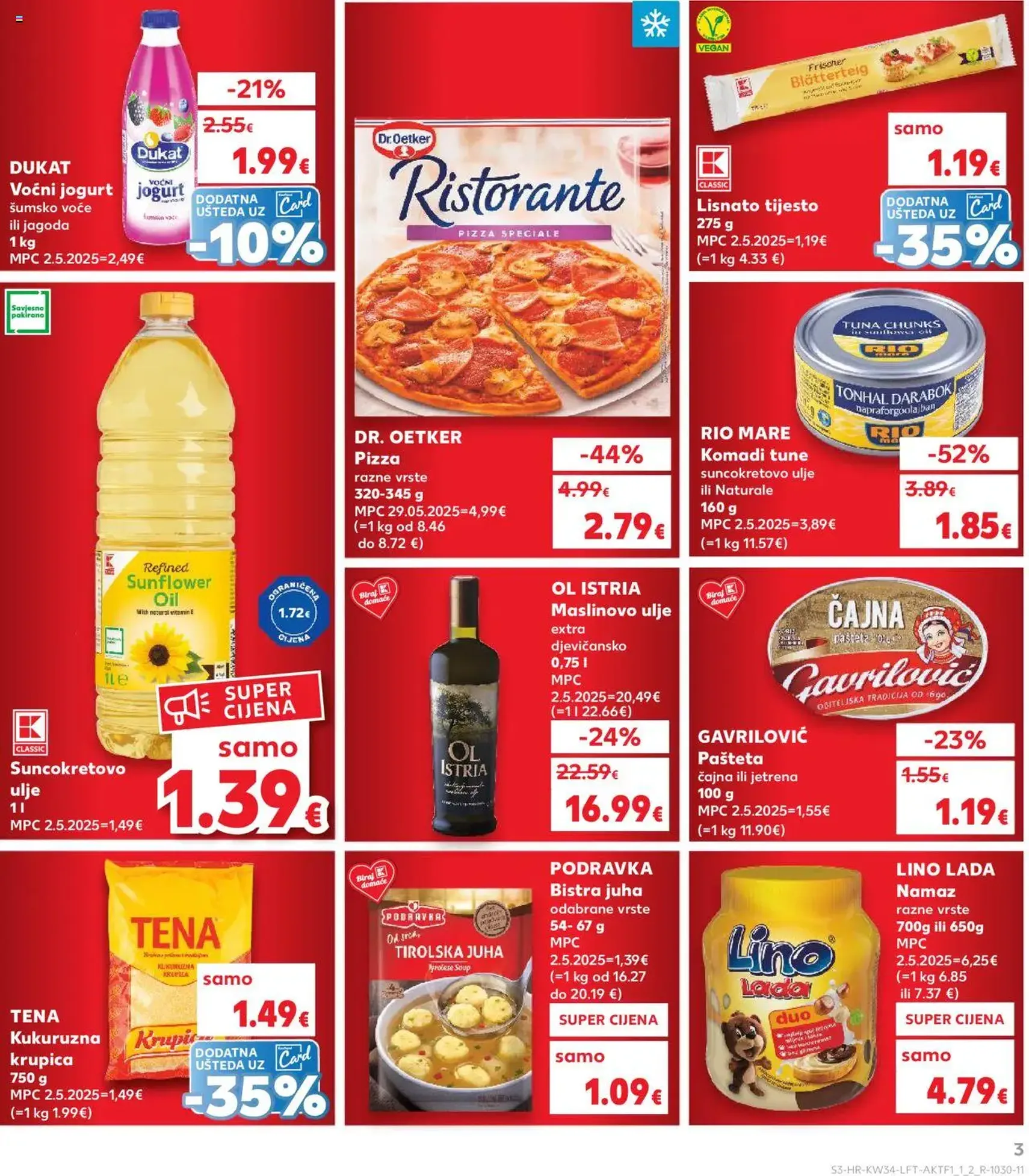 Kaufland HR - Split-Ravne njive - 2025.08.20. érvényes szórólap 3 oldal 32 oldalból