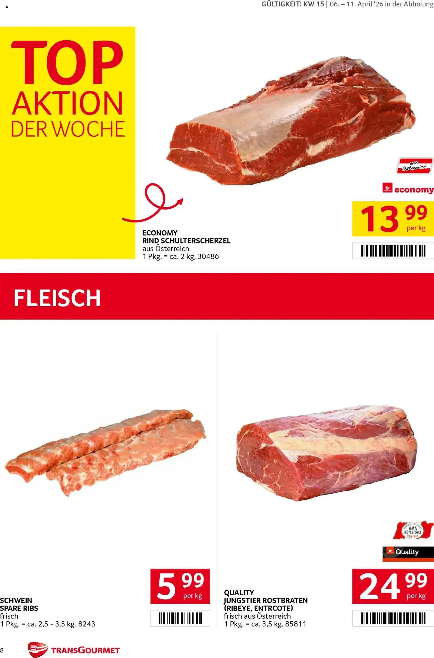 Transgourmet Flugblatt - Gültiger Prospekt ab 06.04.2026, Seite 8 von insgesamt 32