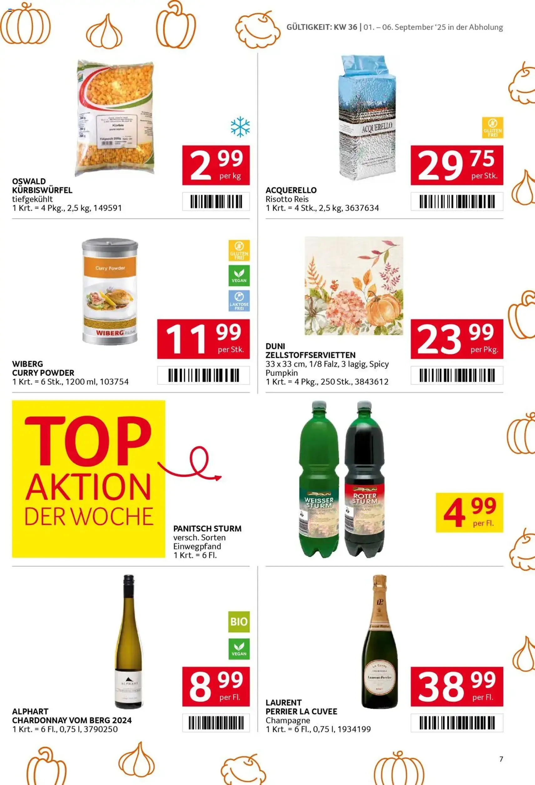 Transgourmet Flugblatt - Gültiger Prospekt ab 31.08.2025, Seite 7 von insgesamt 32 Transgourmet Flugblatt - Gültiger Prospekt ab 31.08.2025, Seite 7 von insgesamt 32