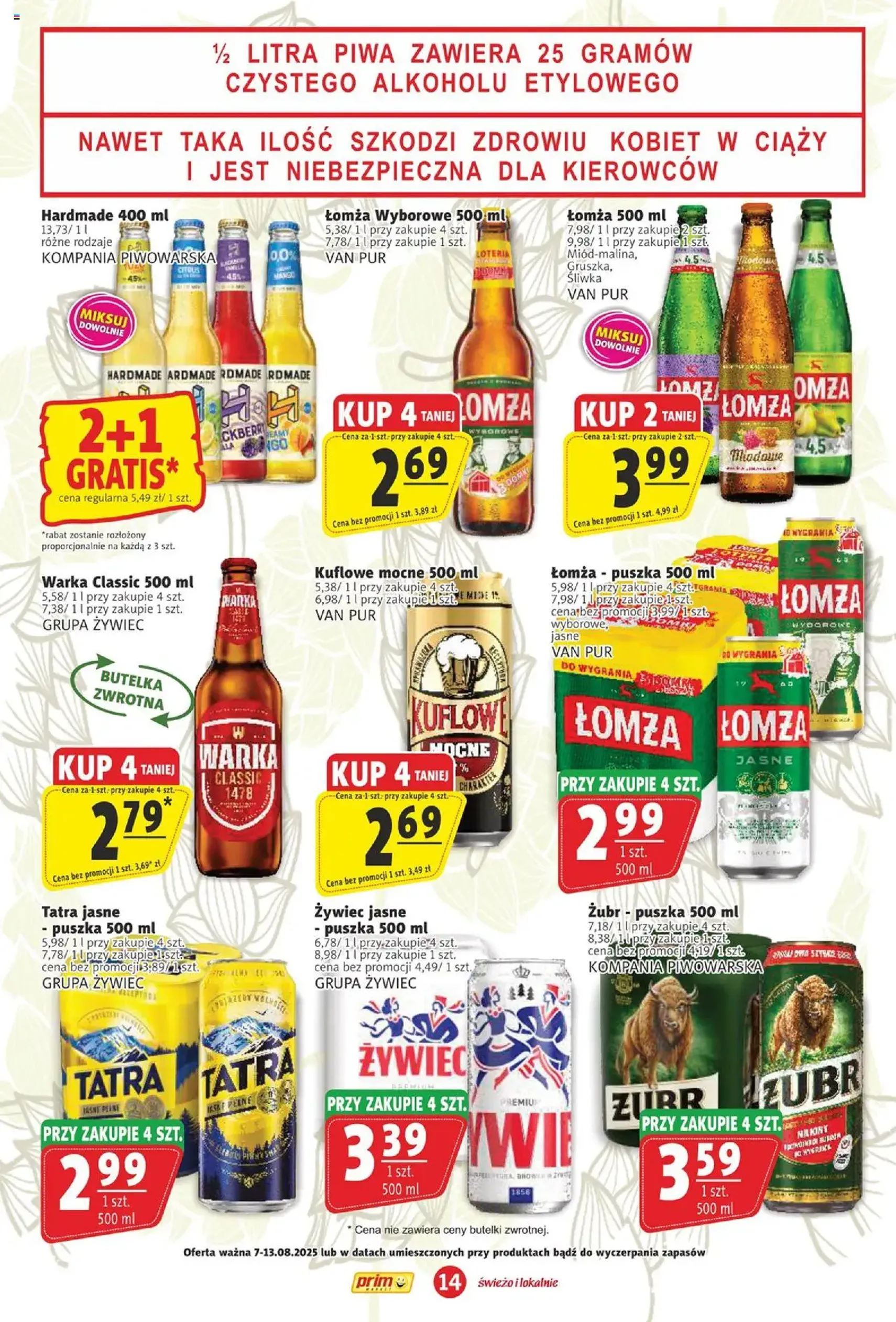 Prim Market Gazetka - ważny gazetka od 07.08.2025 strona 14 z 16 Prim Market Gazetka - ważny gazetka od 07.08.2025 strona 14 z 16