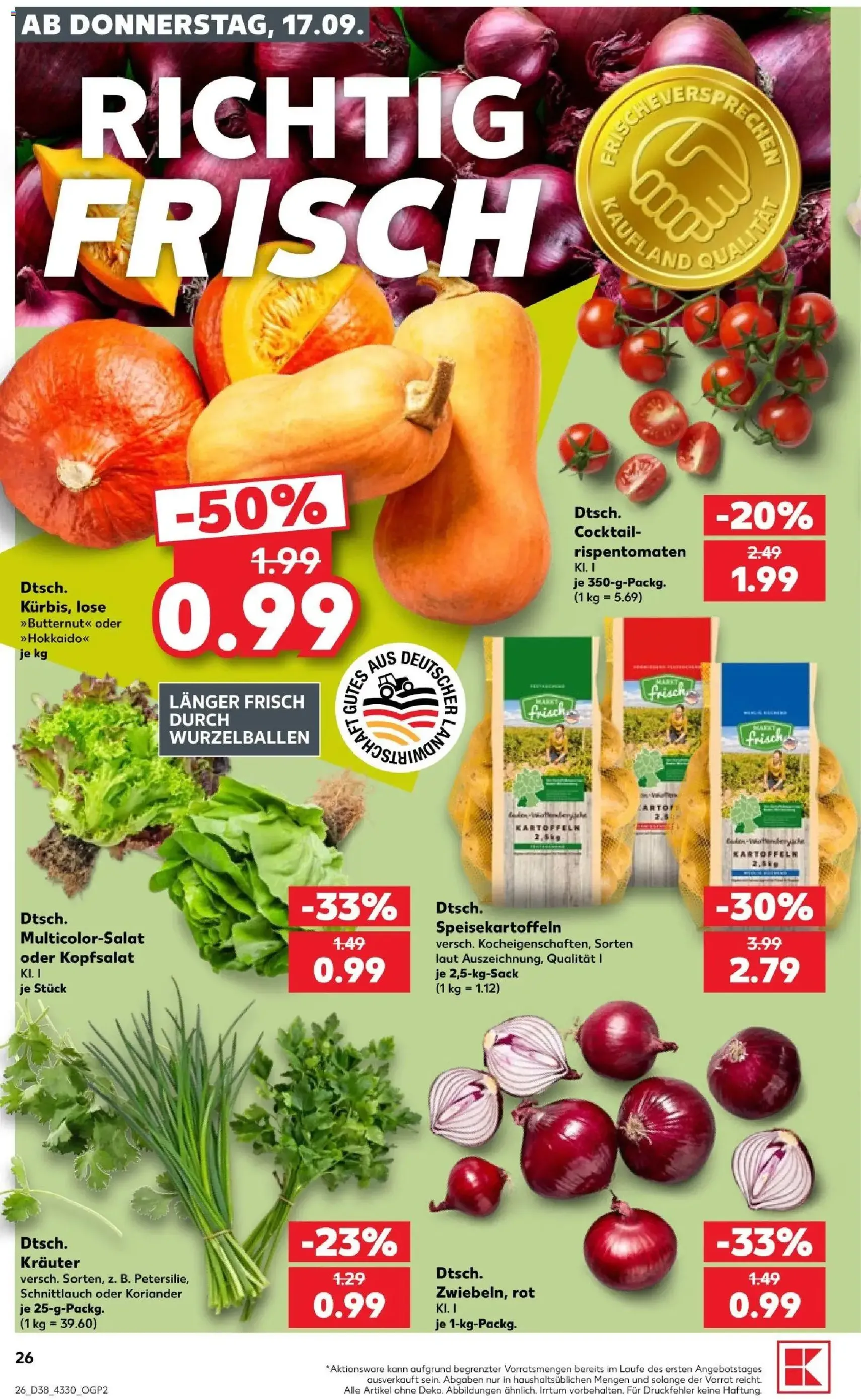 Kaufland Prospekt - Gültiger Prospekt ab 17.09.2026, Seite 26 von insgesamt 66