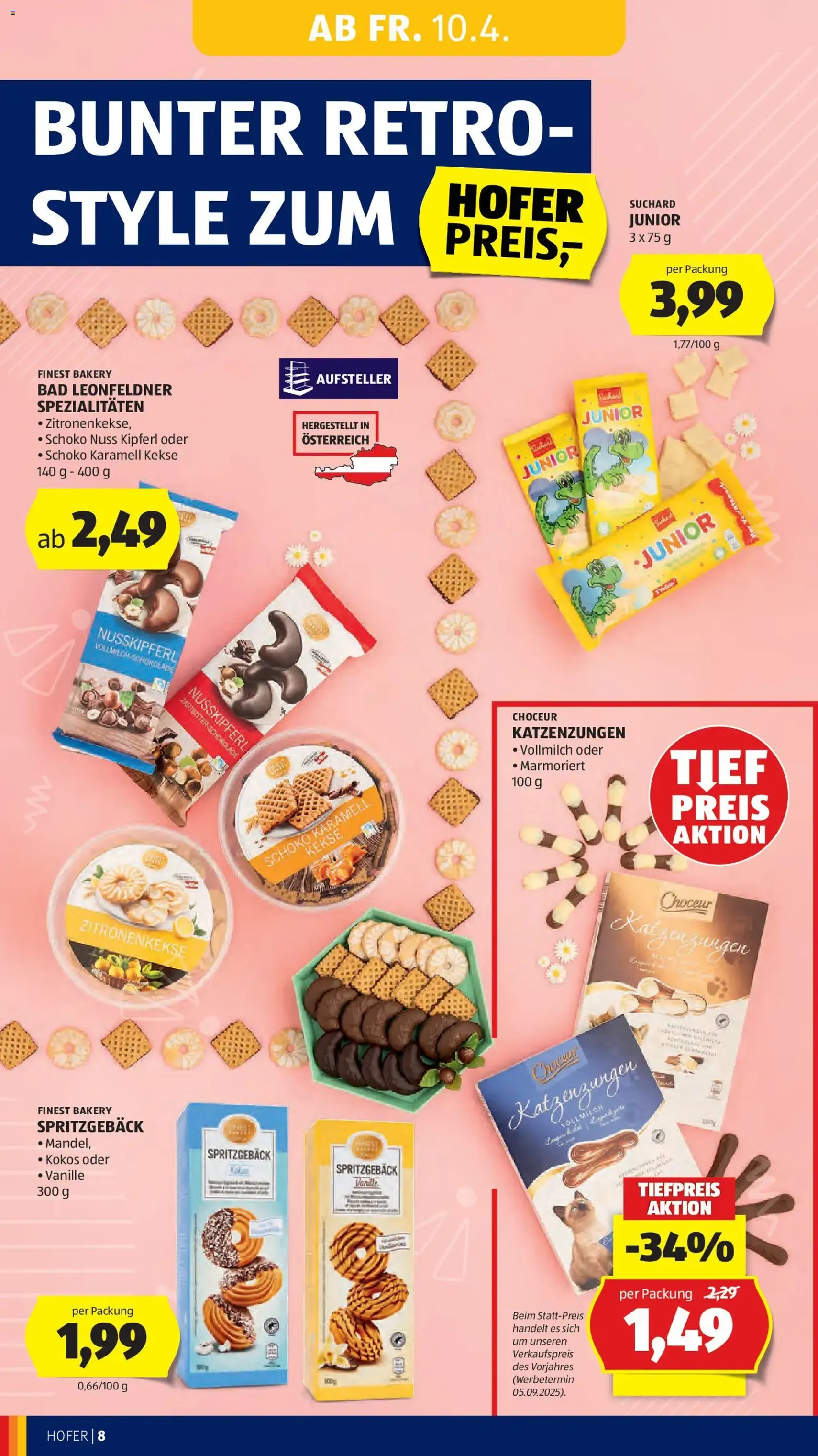 Hofer Flugblatt - Gültiger Prospekt ab 08.04.2026, Seite 10 von insgesamt 37