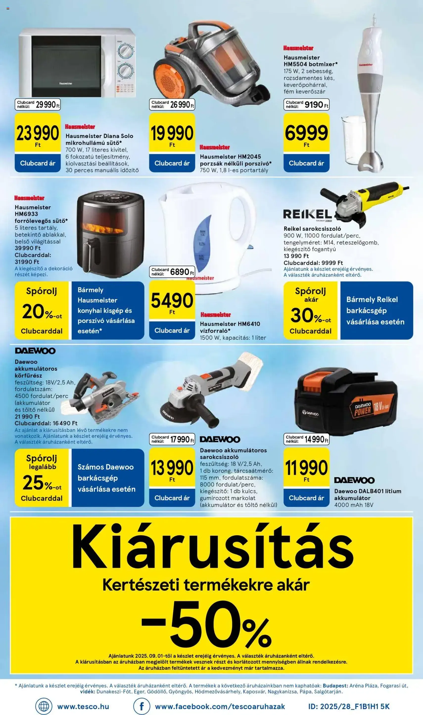 Tesco Szupermarket - Akciós újság - 2025.09.04. érvényes szórólap 32 oldal 32 oldalból Tesco Szupermarket - Akciós újság - 2025.09.04. érvényes szórólap 32 oldal 32 oldalból
