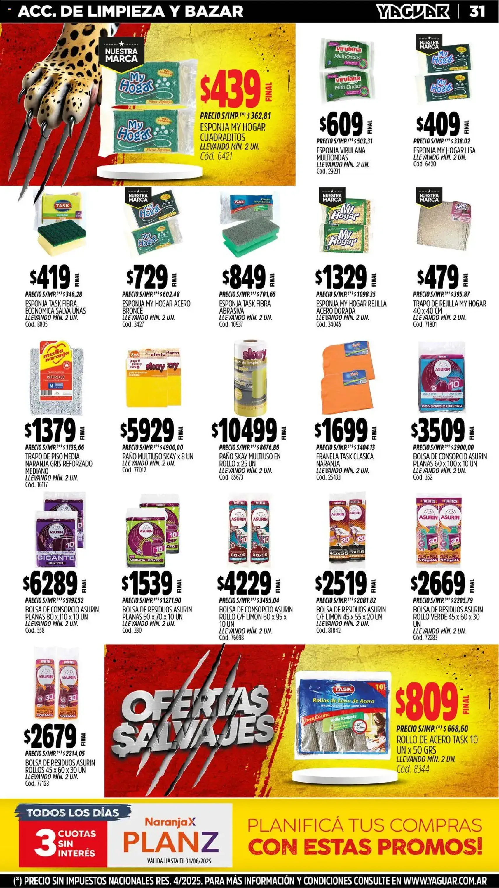 Yaguar catálogo - folleto válido desde 11/08/2025 página 33 de 35